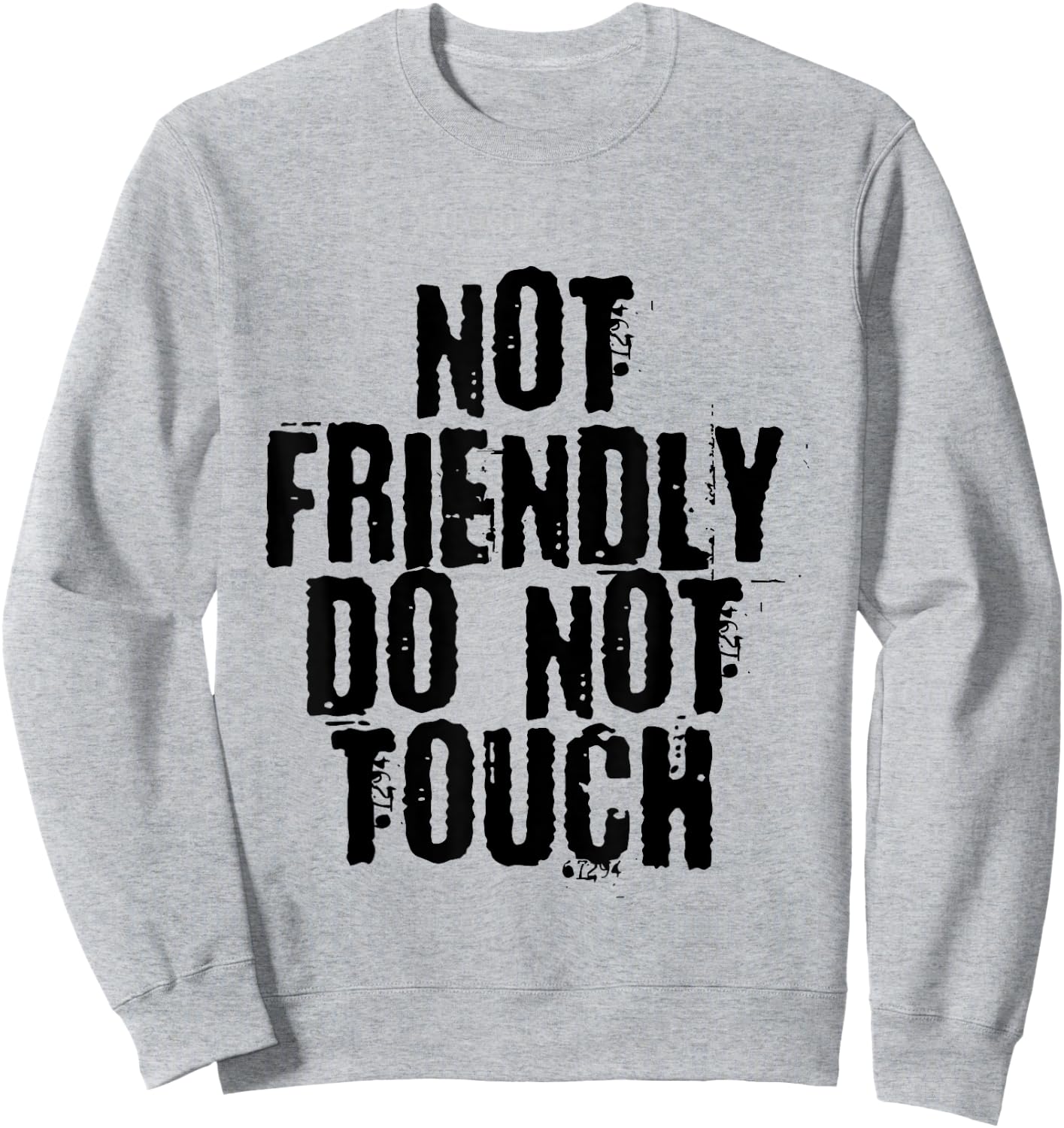 Not Friendly, Do Not Touch . Sweatshirt - Sweatshirt | Ash