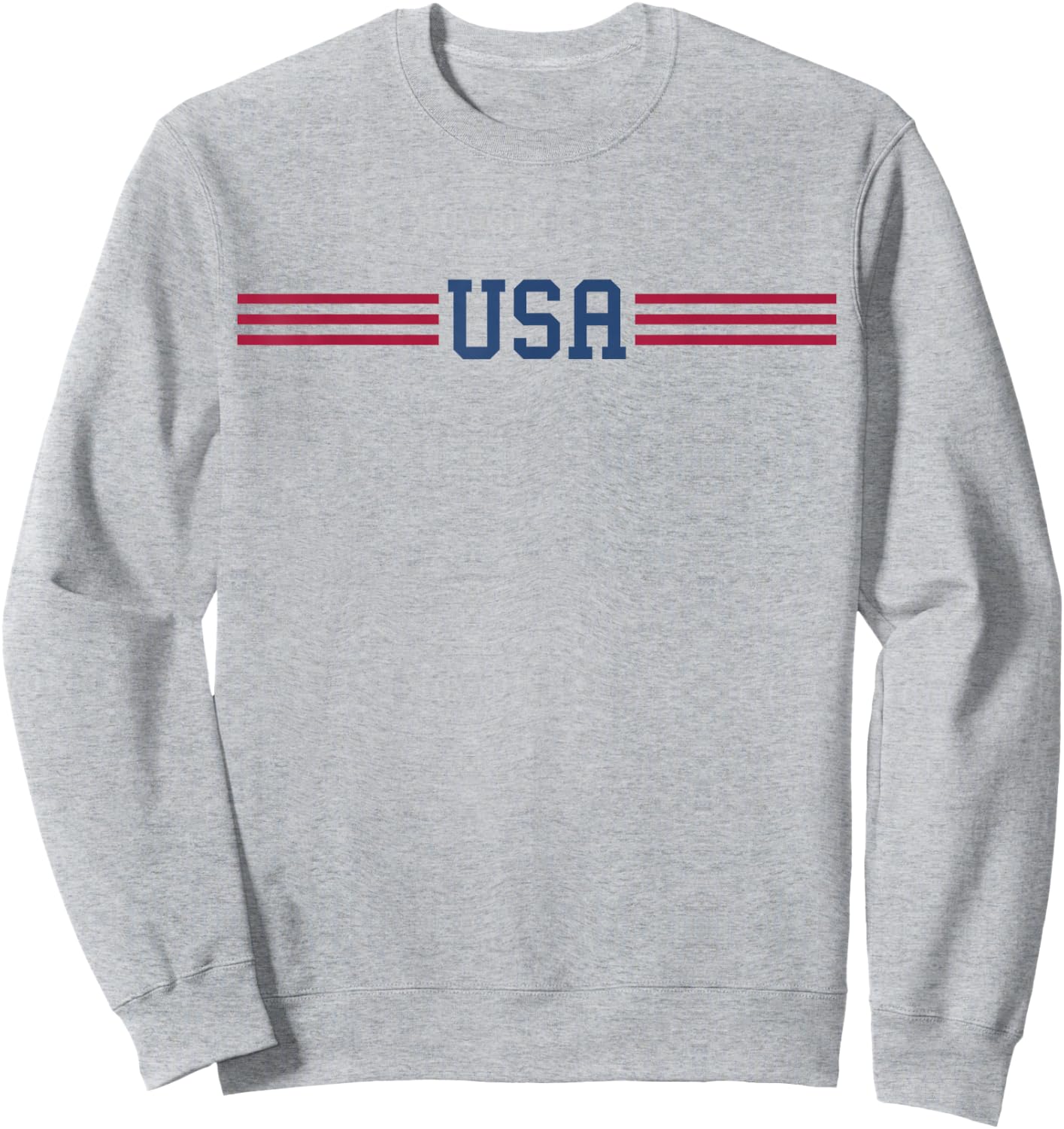 USA Women Men Patriotic American White 4th of July Sweatshirt - Sweatshirt | Ash