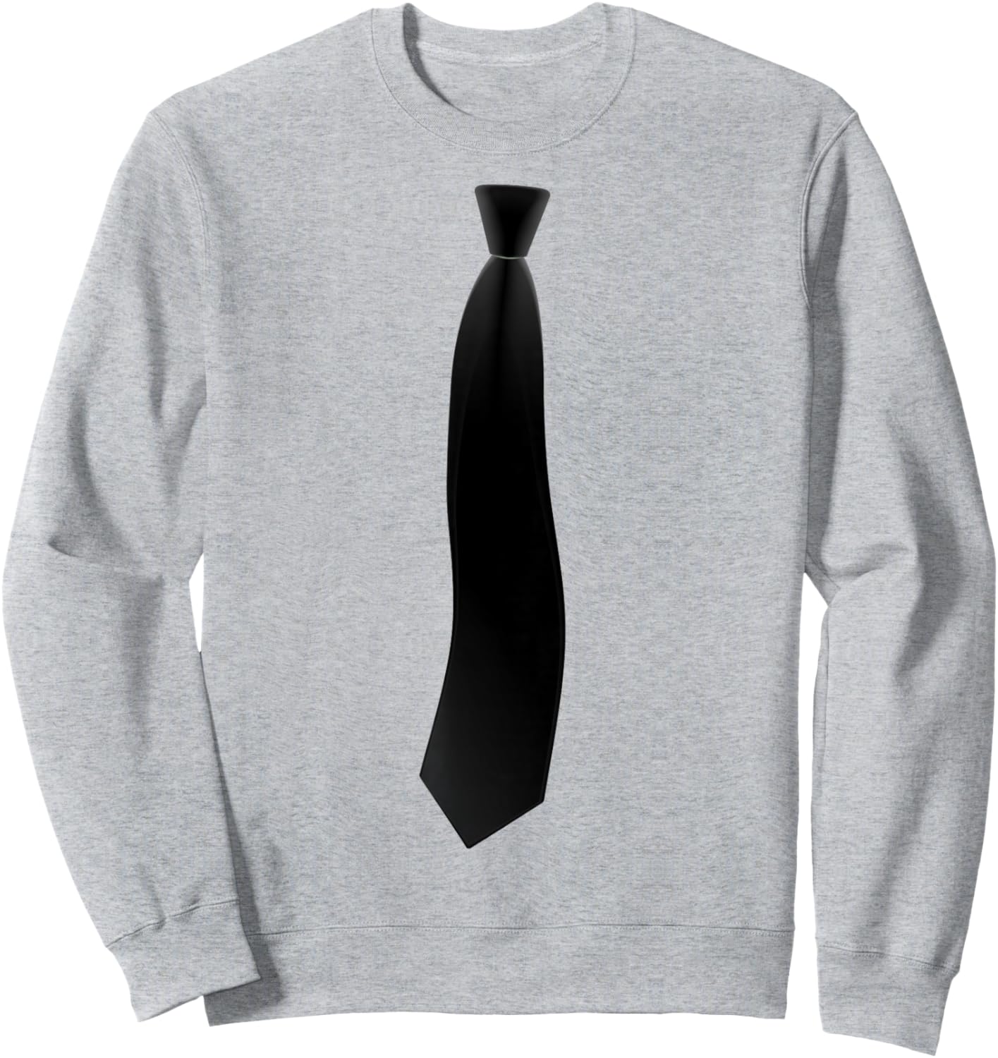 Black Tie Funny Suit Costume Boys , White Sweatshirt - Sweatshirt | Ash