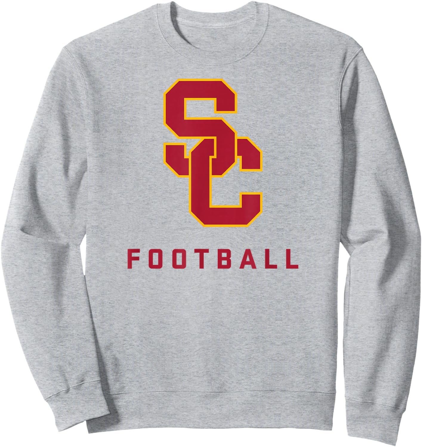 USC Trojans Football Classic Logo Officially Licensed Sweatshirt - Sweatshirt | Ash