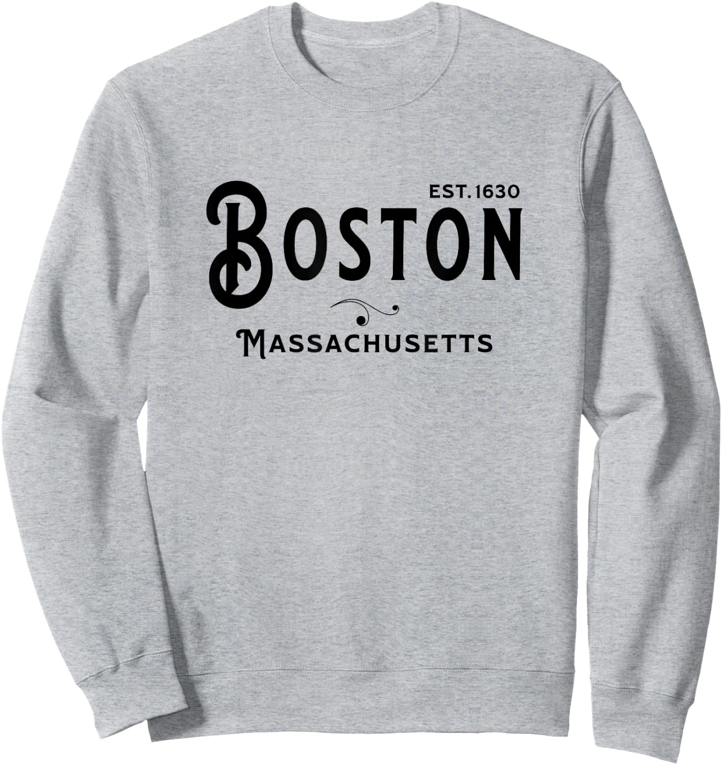 Vintage Merch MA Souvenir Visit Boston Massachusetts Sweatshirt - Sweatshirt | Ash