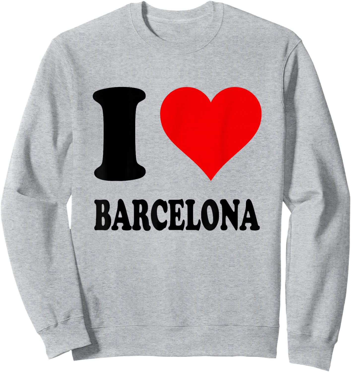 I Love Barcelona , White Sweatshirt - Sweatshirt | Ash