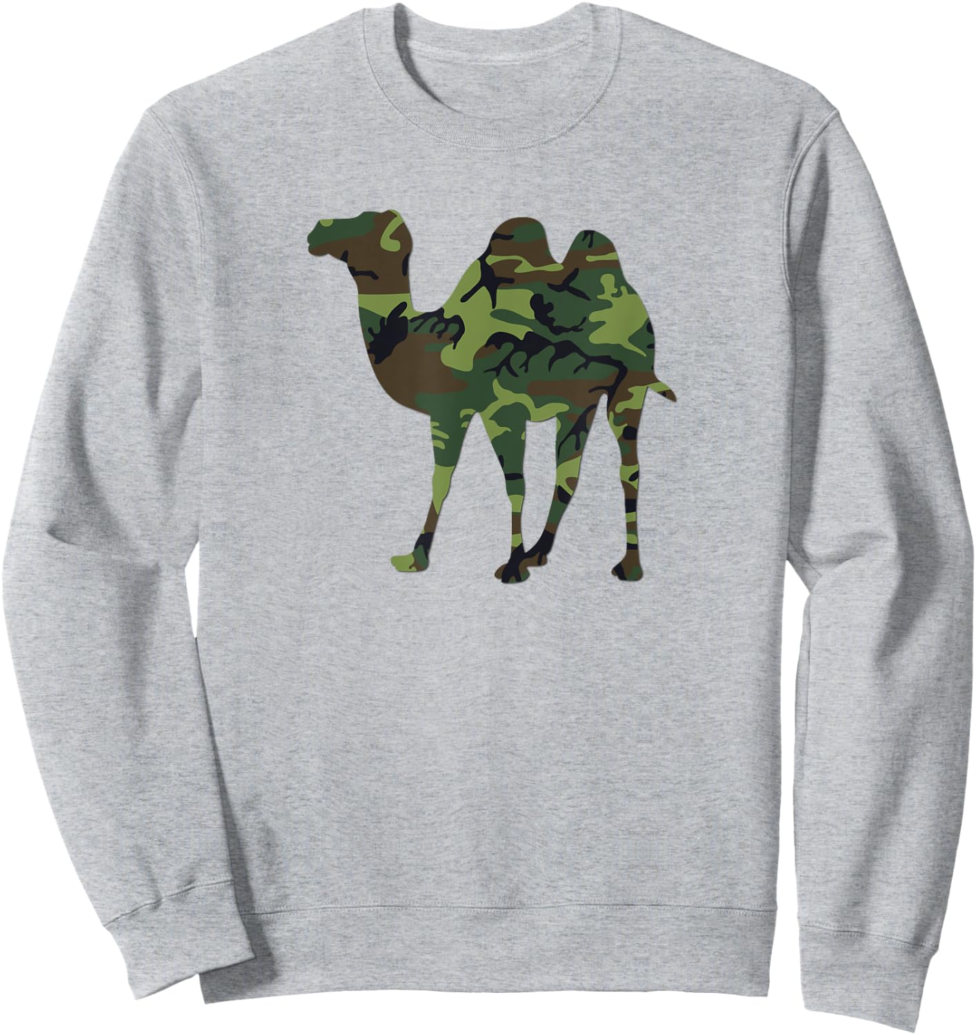 Camelflage Camouflage Funny Camel Flage Sweatshirt - Sweatshirt | Ash