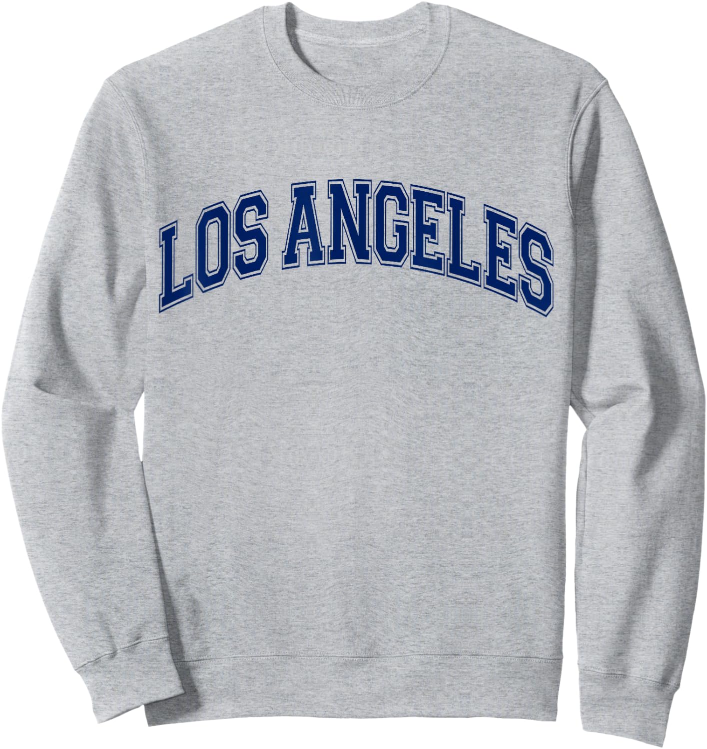 Los Angeles California Varsity Style Navy Blue Text Sweatshirt - Sweatshirt | Ash