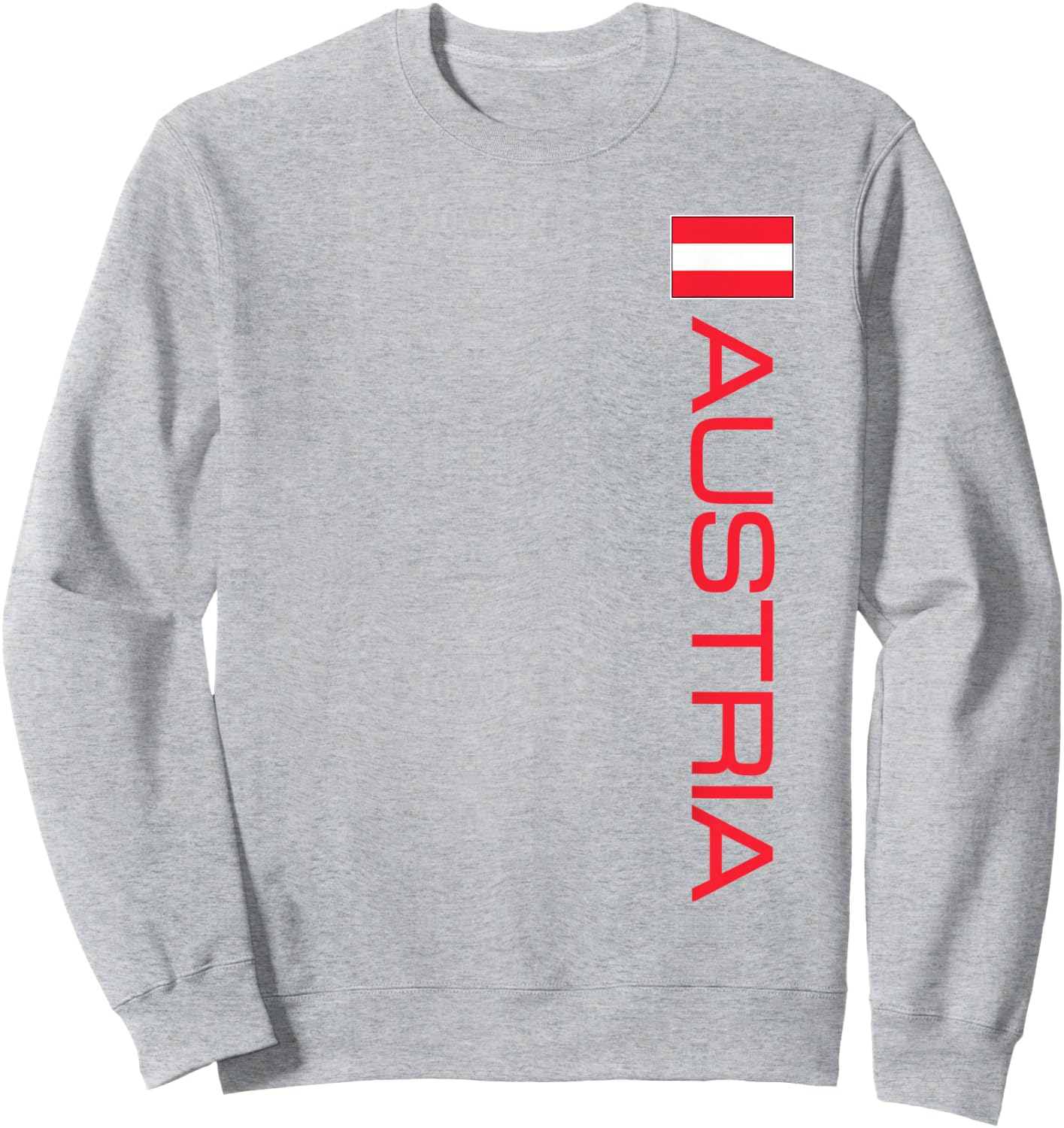 Austria Flag Austrian National Pride and Colors Sweatshirt - Sweatshirt | Ash