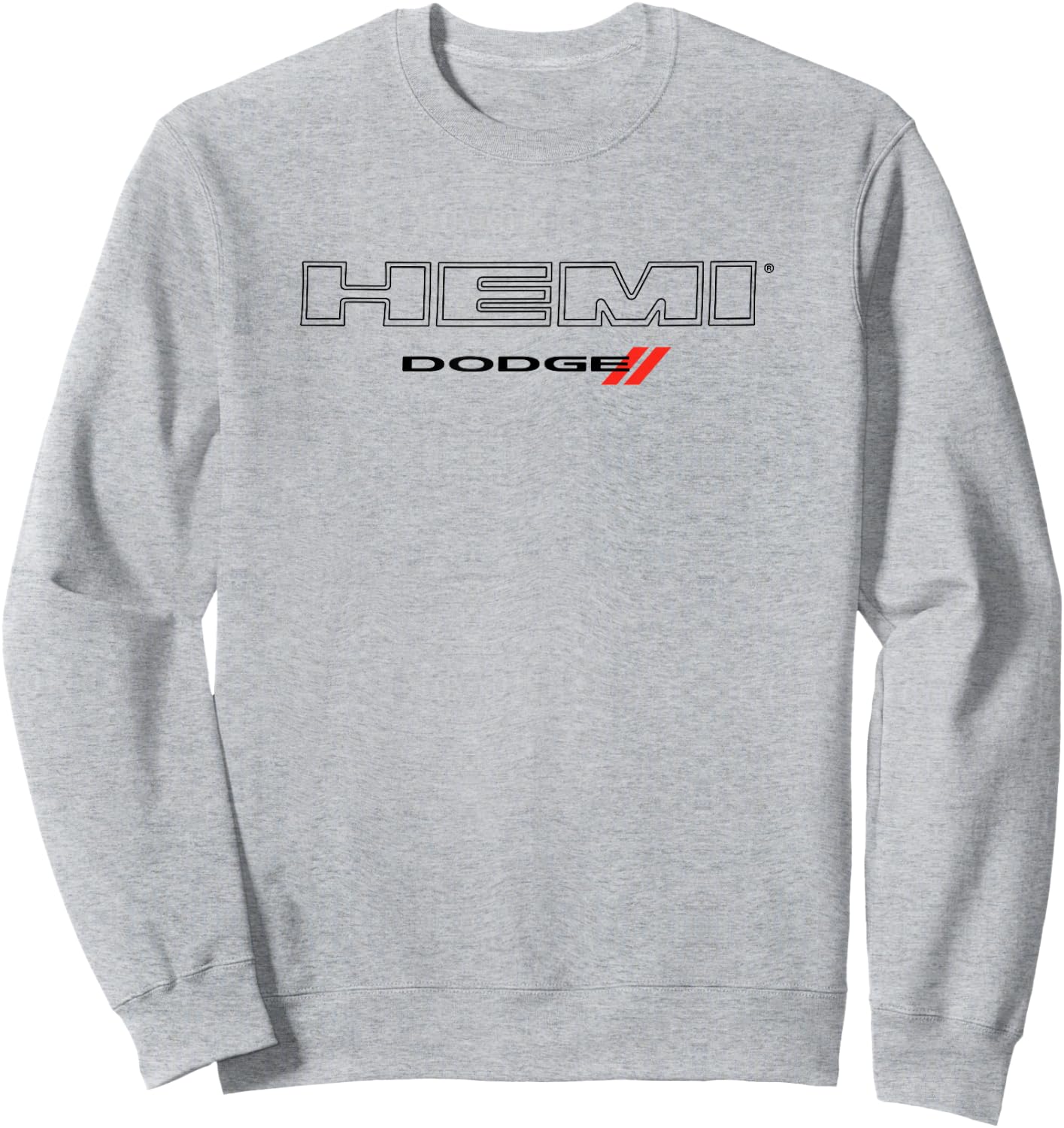 Dodge HEMI Dark Wordmark Logo Sweatshirt - Sweatshirt | Ash