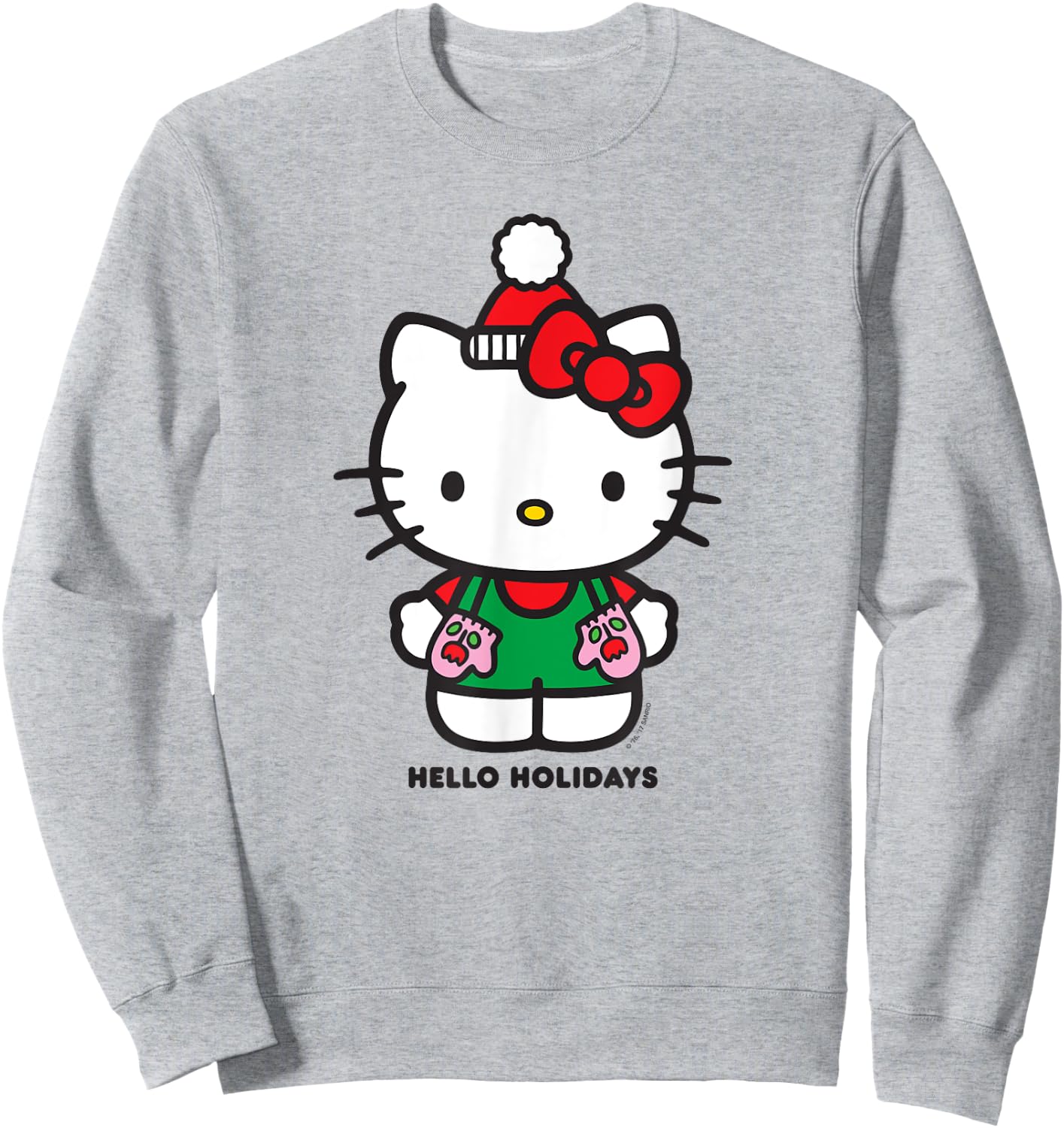 Hello Kitty "Hello Holidays" Christmas Shirt Sweatshirt - Sweatshirt | Ash