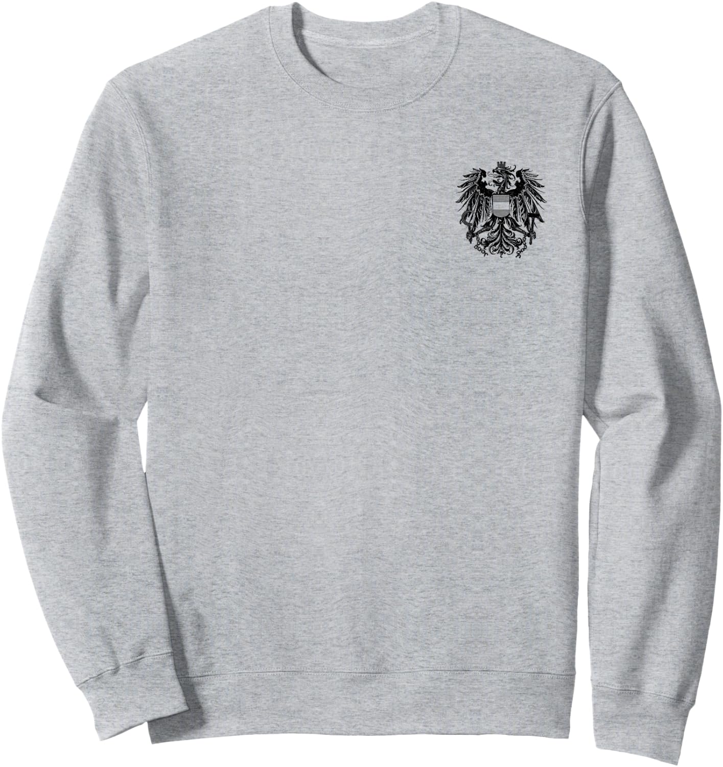 Austria Coat of Arms Austrian Eagle Emblem Symbol Flag Sweatshirt - Sweatshirt | Ash