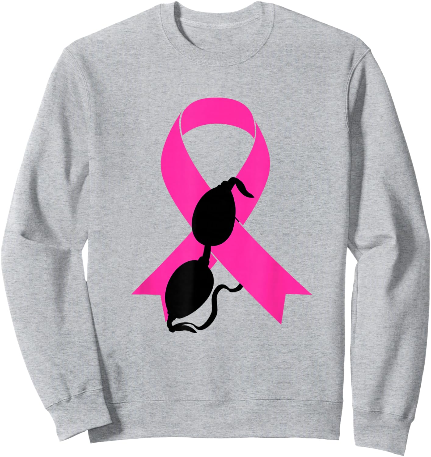 Swimming Breast Cancer Awareness Swim Goggles Pink Ribbon Sweatshirt - Sweatshirt | Ash