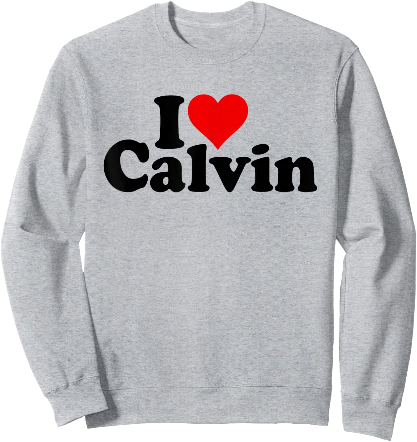 I Love Heart Calvin Sweatshirt - Sweatshirt | Ash