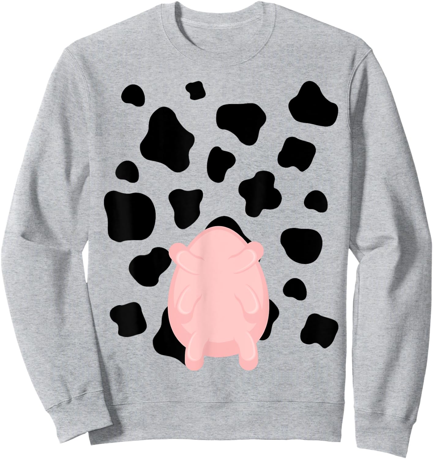 Cow Utter Funny Last Minute Halloween Costume Idea Sweatshirt - Sweatshirt | Ash