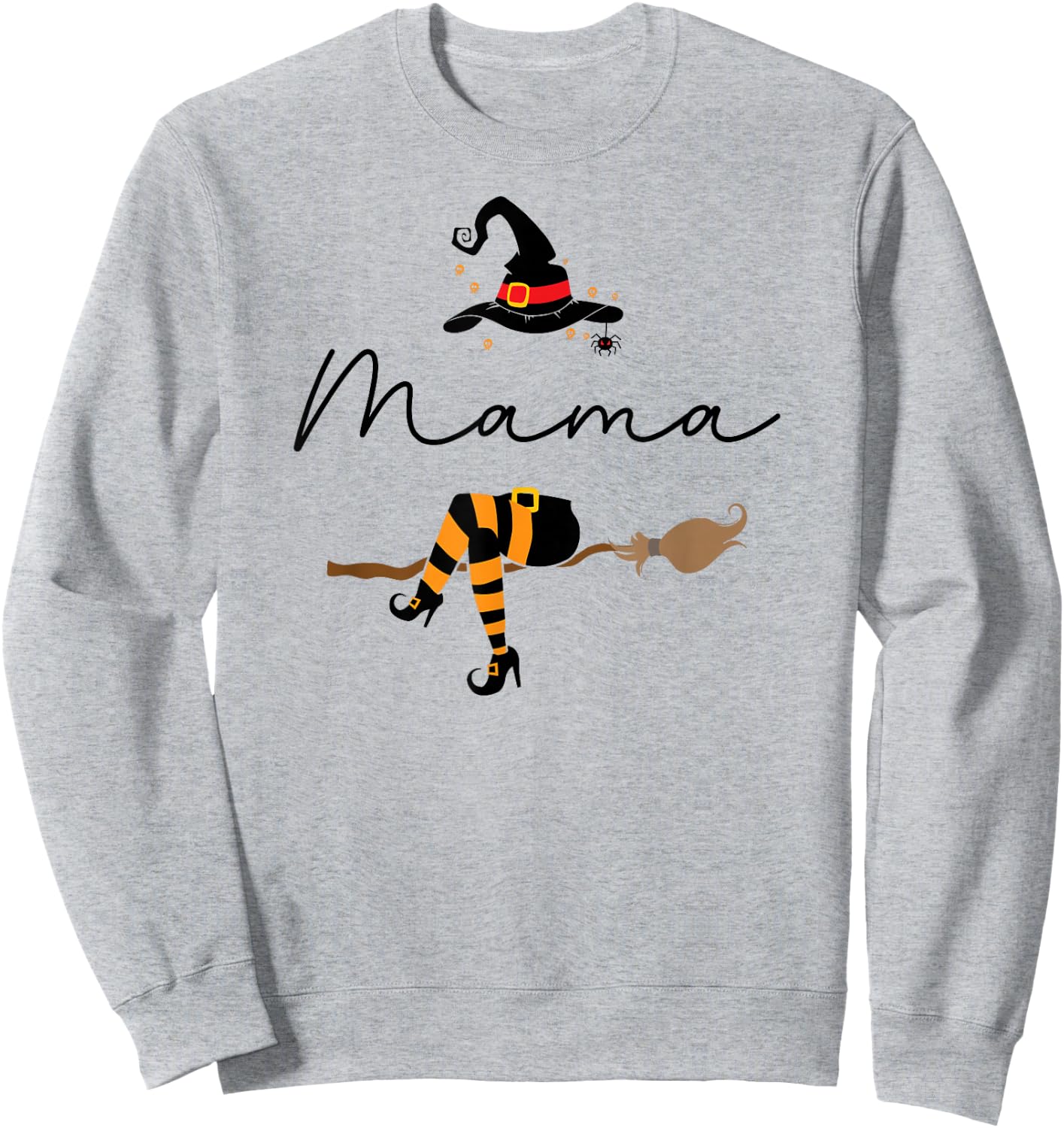 Mama Tocher Partnerlook Mutter Tochter Outfit Halloween Hexe Sweatshirt - Sweatshirt | Ash
