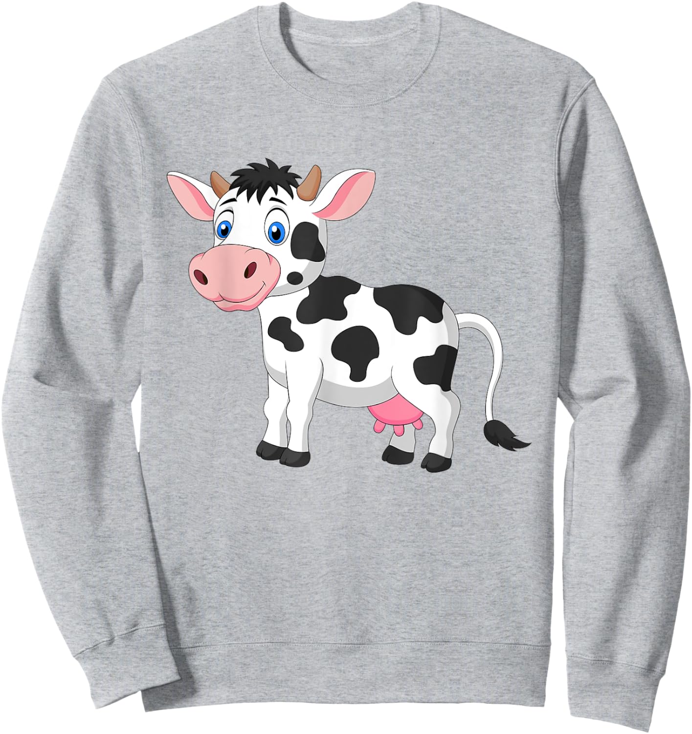 Cute Dairy Cow Pattern Kids , white, S Sweatshirt - Sweatshirt | Ash