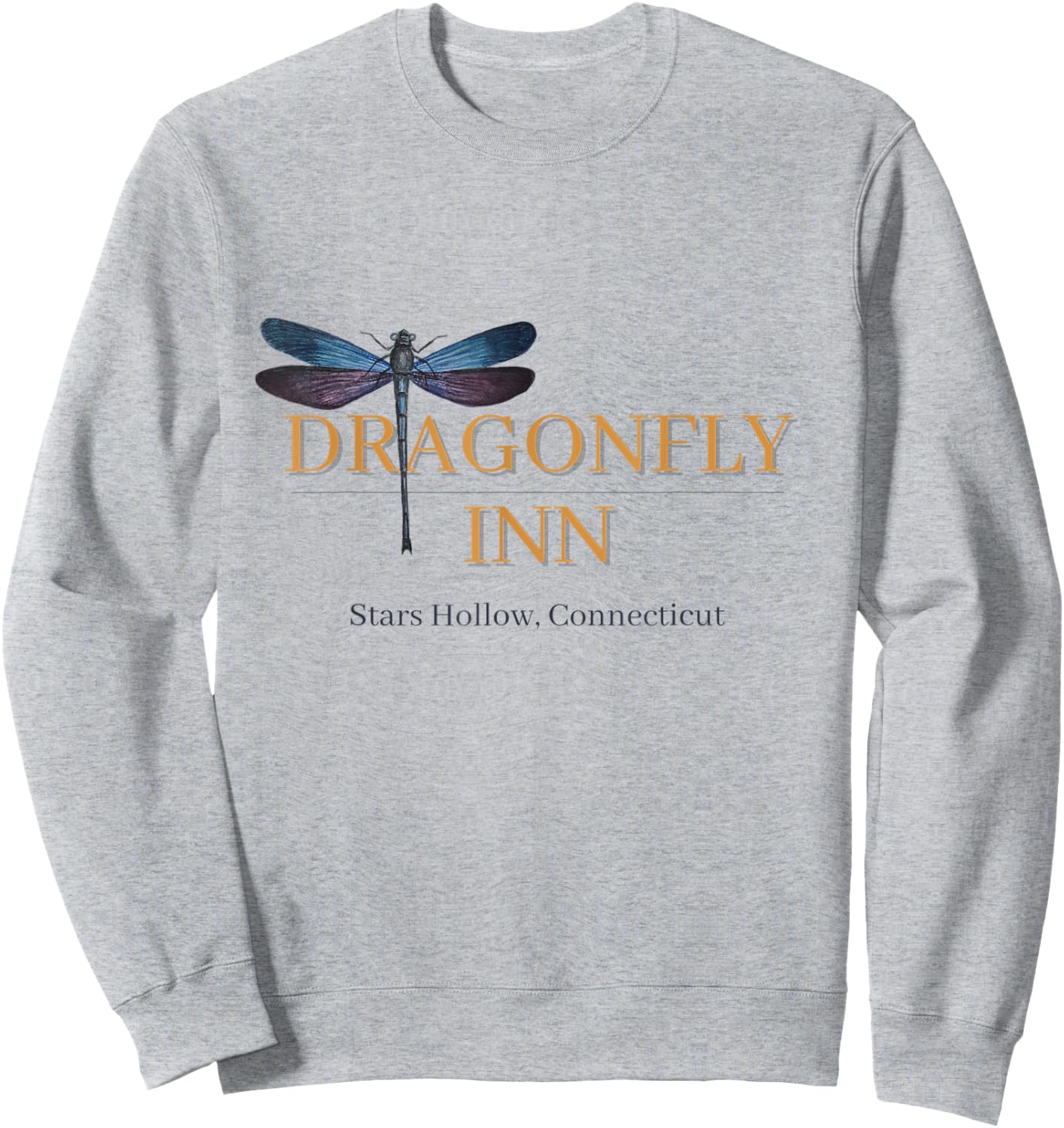 Dragonfly Inn Stars Hollow CT Cute, Funny Sweatshirt - Sweatshirt | Ash
