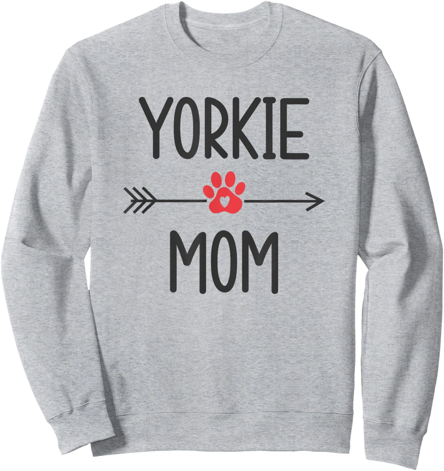 Yorkie Mom Yorkshire Terrier Dog Lovers Gift Women Yorkie Sweatshirt - Sweatshirt | Ash