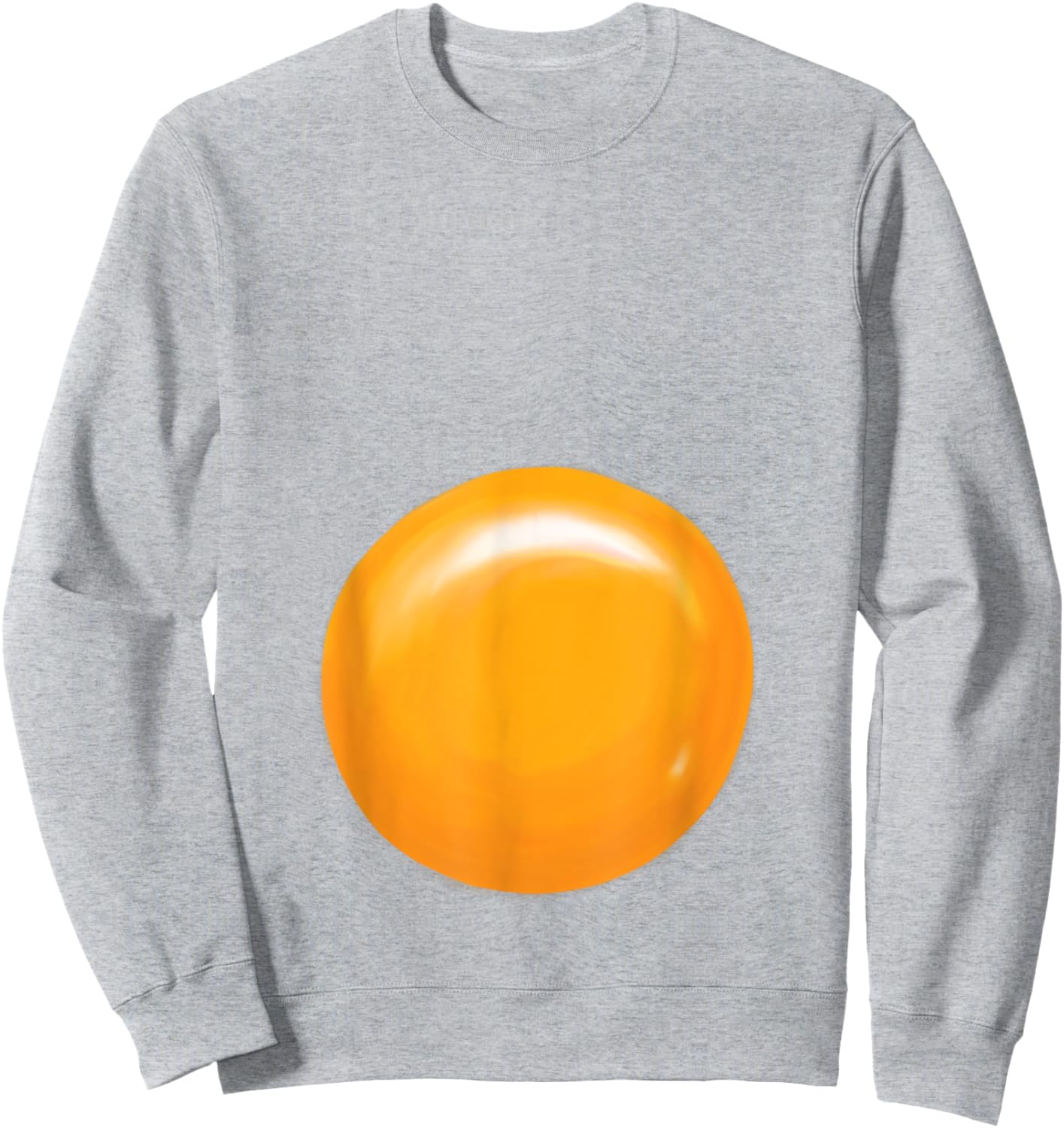 Fried Egg Halloween Costume Shirt - Egg Yolk Sweatshirt - Sweatshirt | Ash