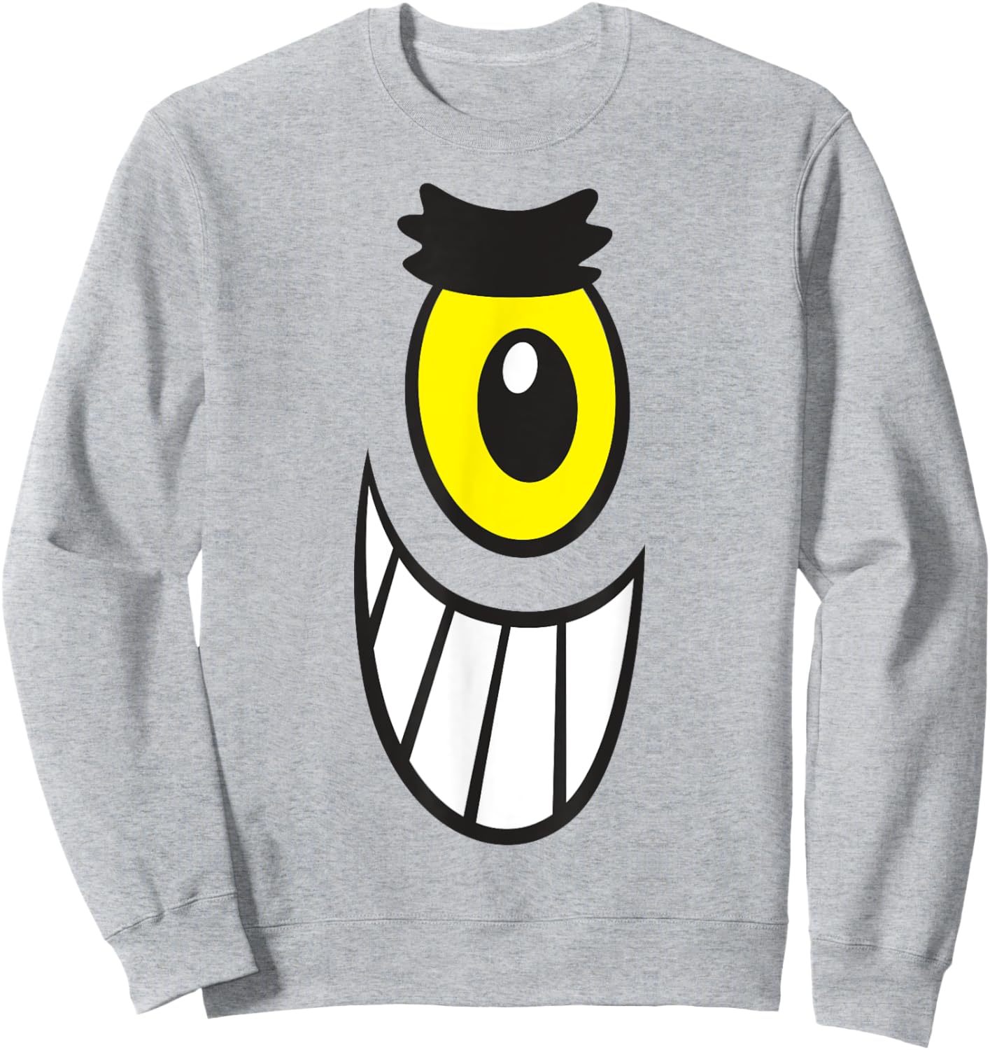 SpongeBob SquarePants Halloween Plankton Big Face Costume , Green Sweatshirt - Sweatshirt | Ash