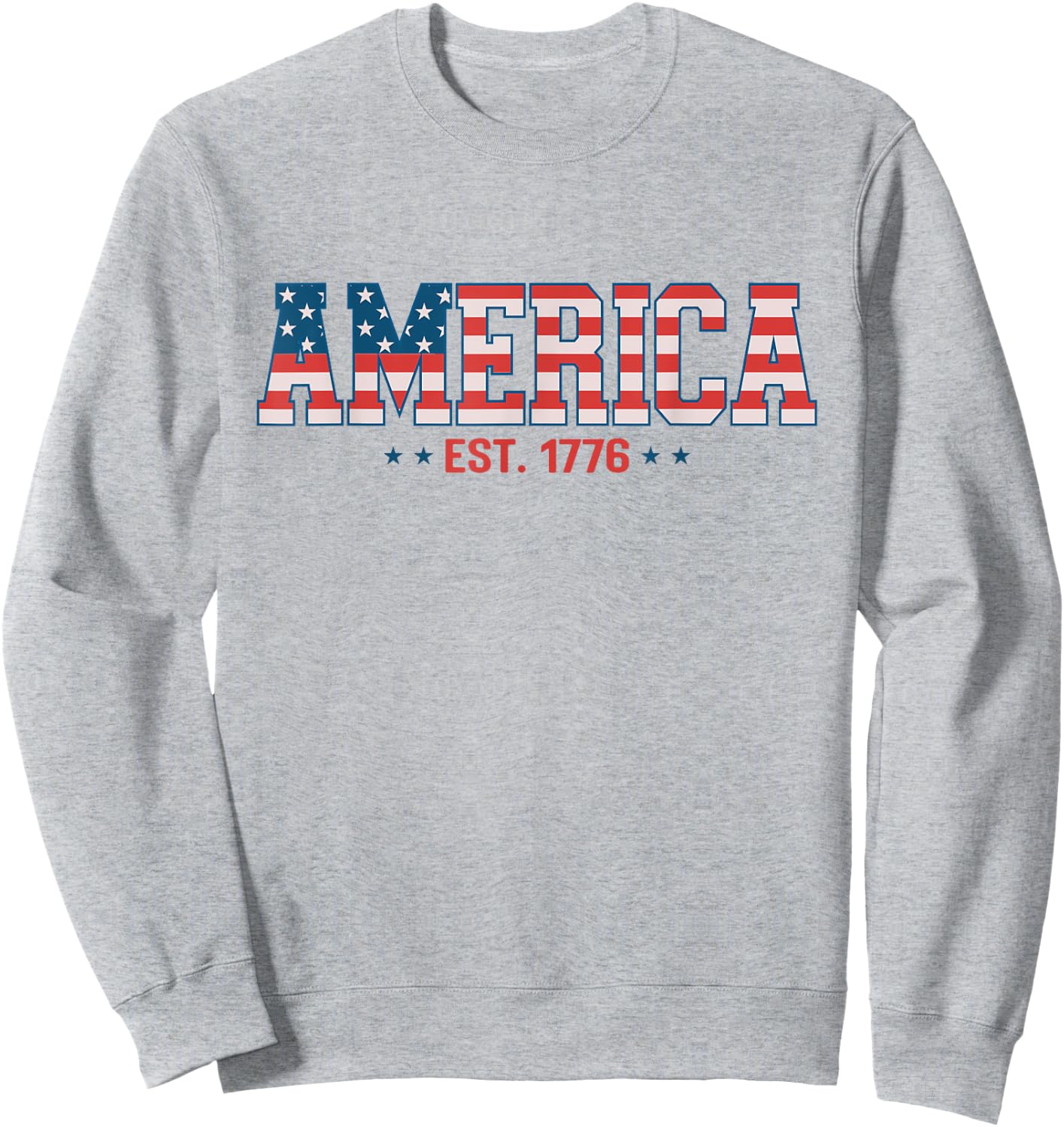 USA Since 1776 Flag American Independence 4th July Patriotic Men Sweatshirt - Sweatshirt | Ash