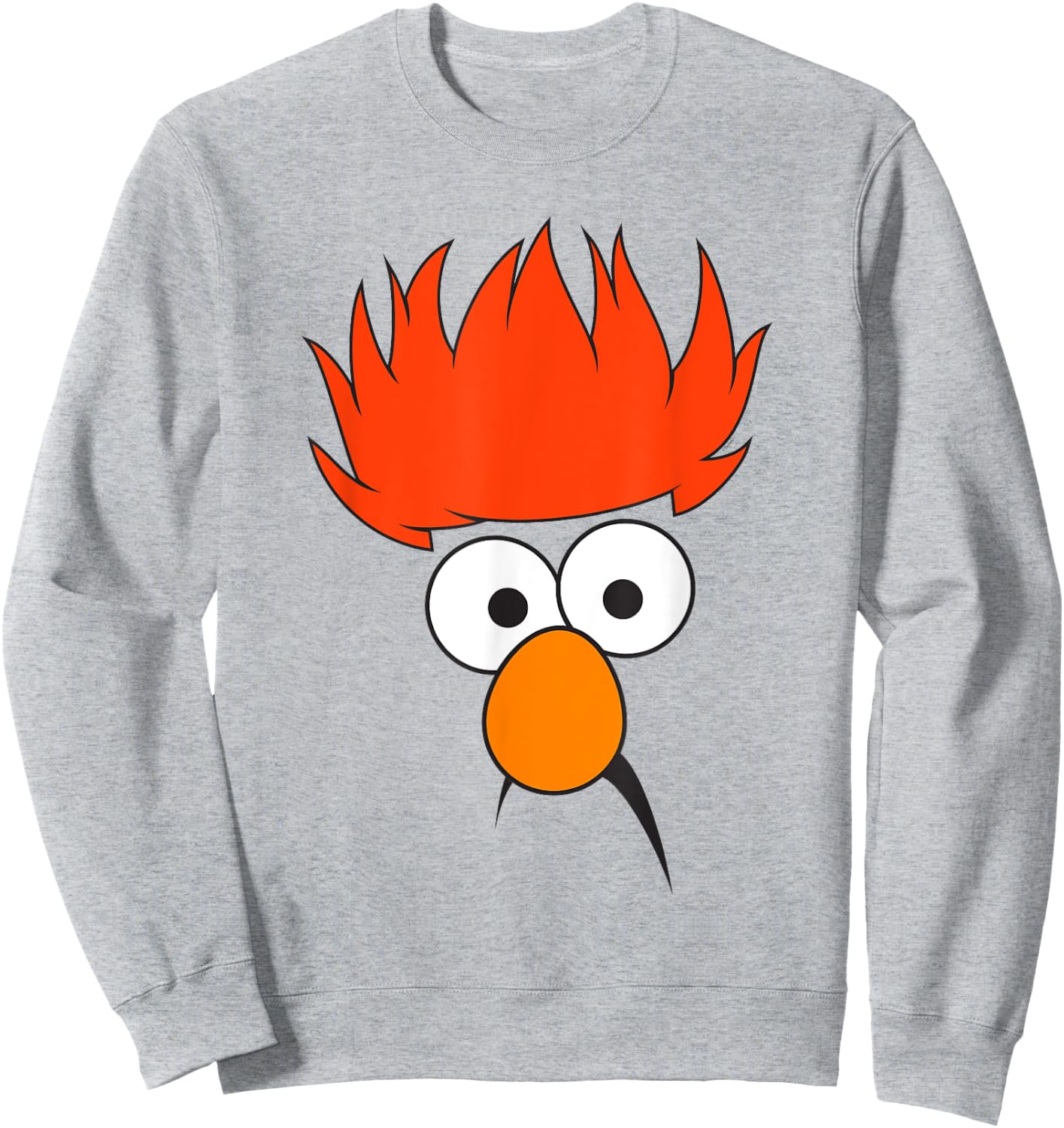 The Muppets Beaker Face , gray Sweatshirt - Sweatshirt | Ash