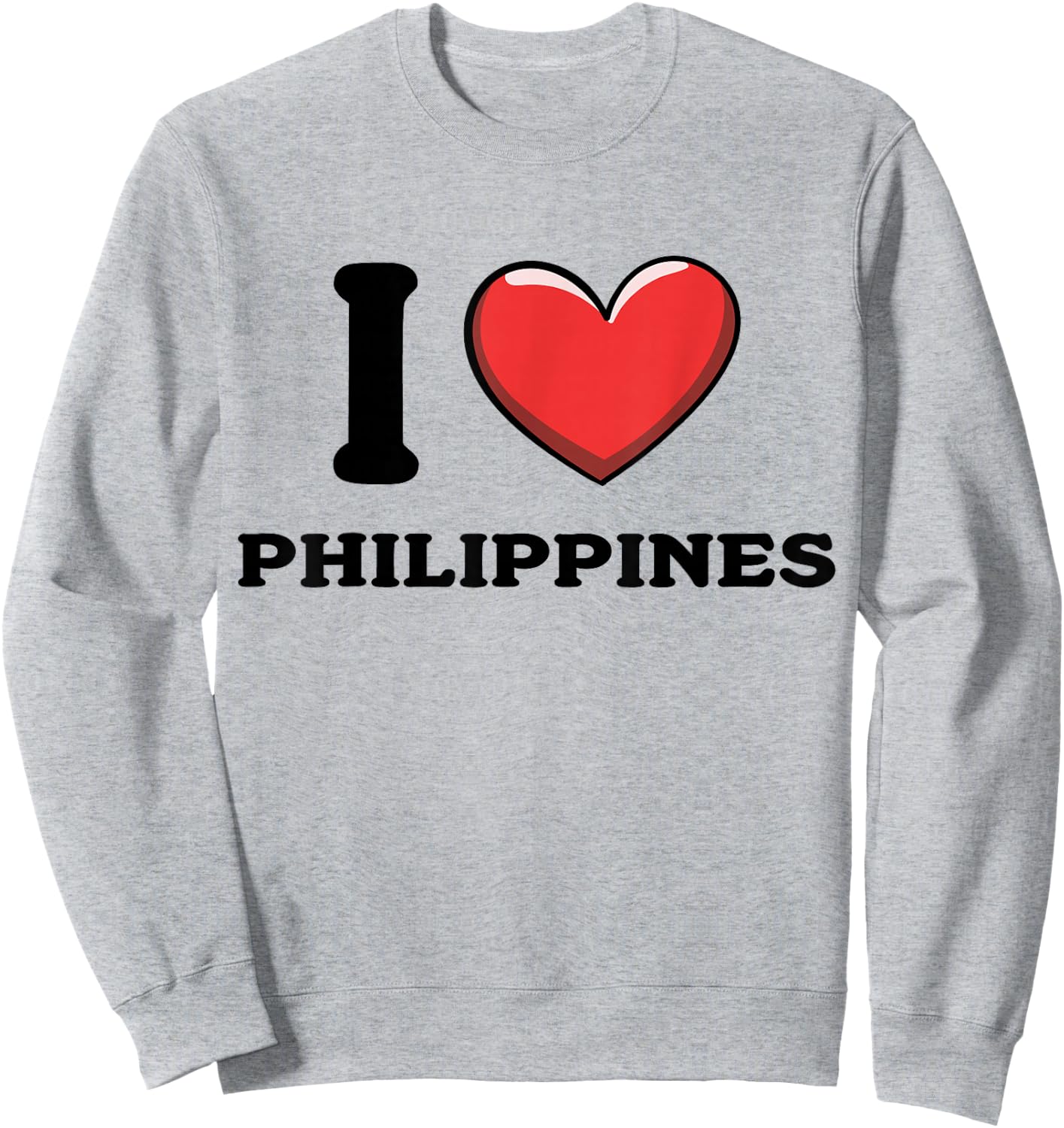 I Love Philippines Sweatshirt - Sweatshirt | Ash