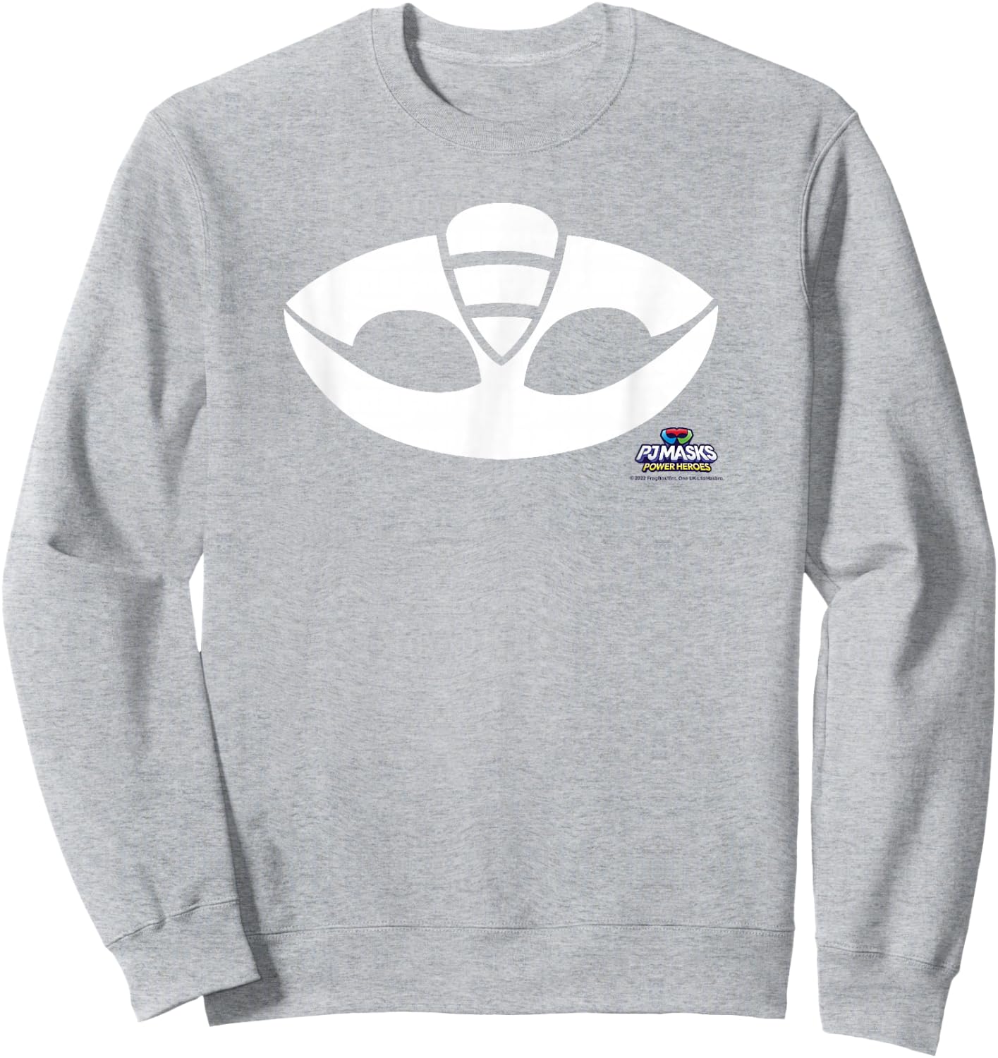 PJ Masks Gekko Icon Mask Lizard Power Logo Sweatshirt - Sweatshirt | Ash