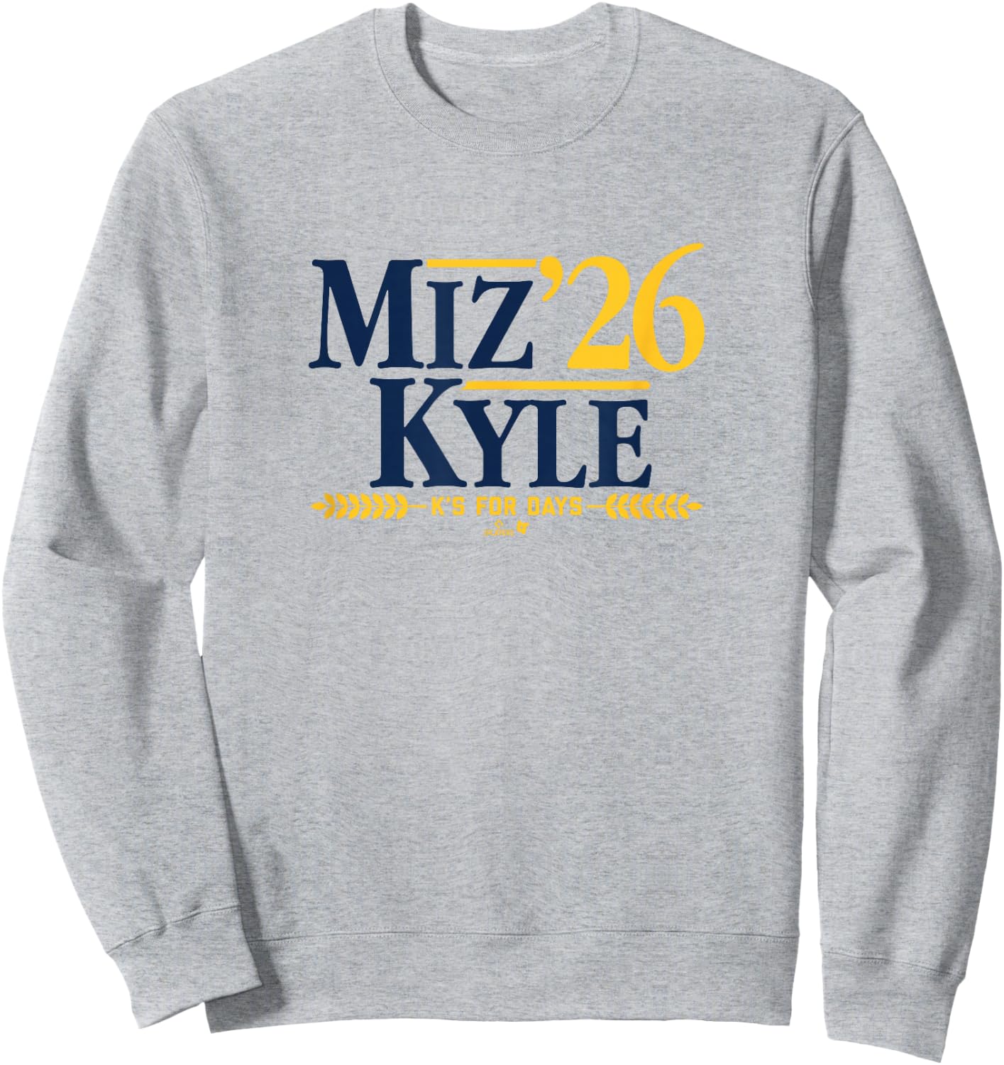 Misiorowski & Harrison - Miz-Kyle '26 - Milwaukee Baseball Sweatshirt - Sweatshirt | Ash