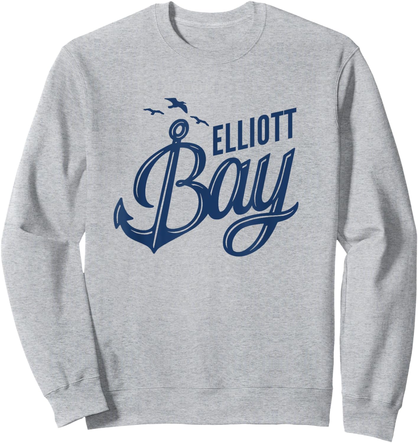Elliott Bay Puget Sound Seattle Sailing and boating Sweatshirt - Sweatshirt | Ash