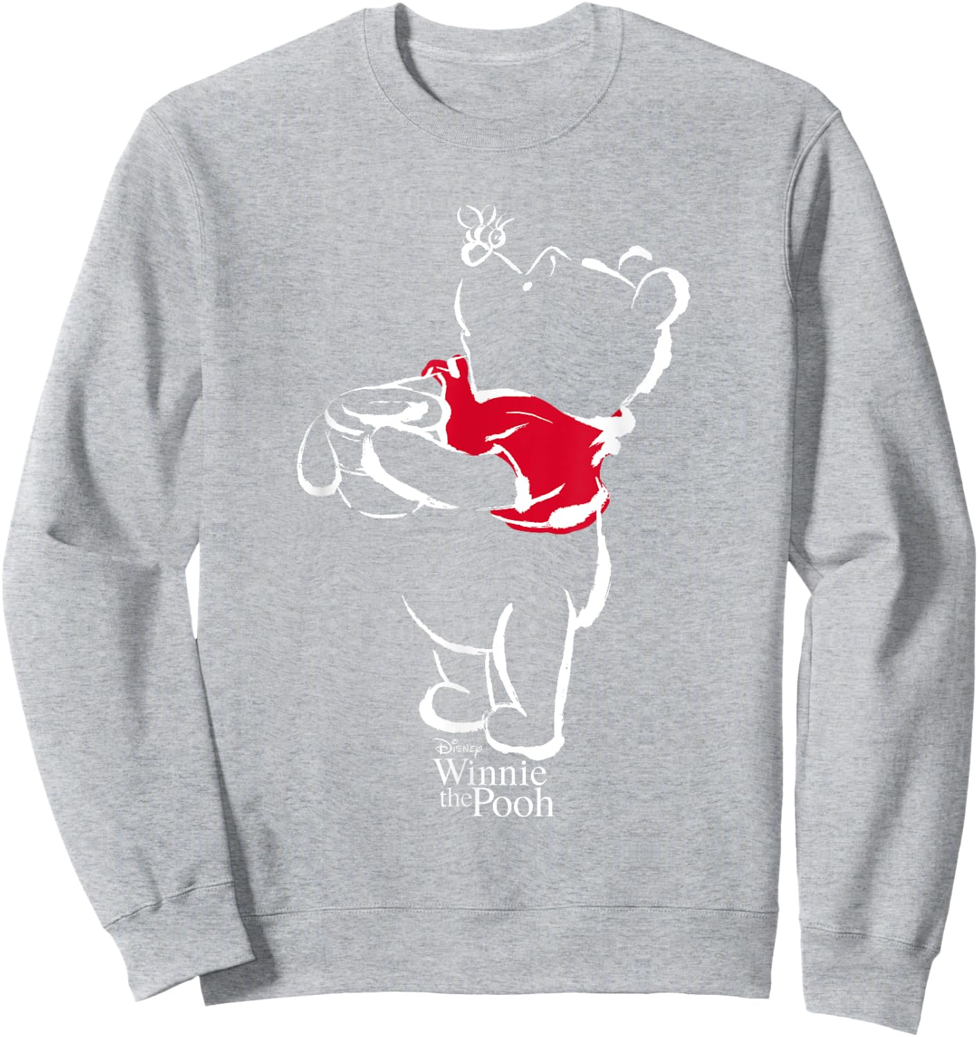 Winnie the Pooh Drawing , grey, S Sweatshirt - Sweatshirt | Ash
