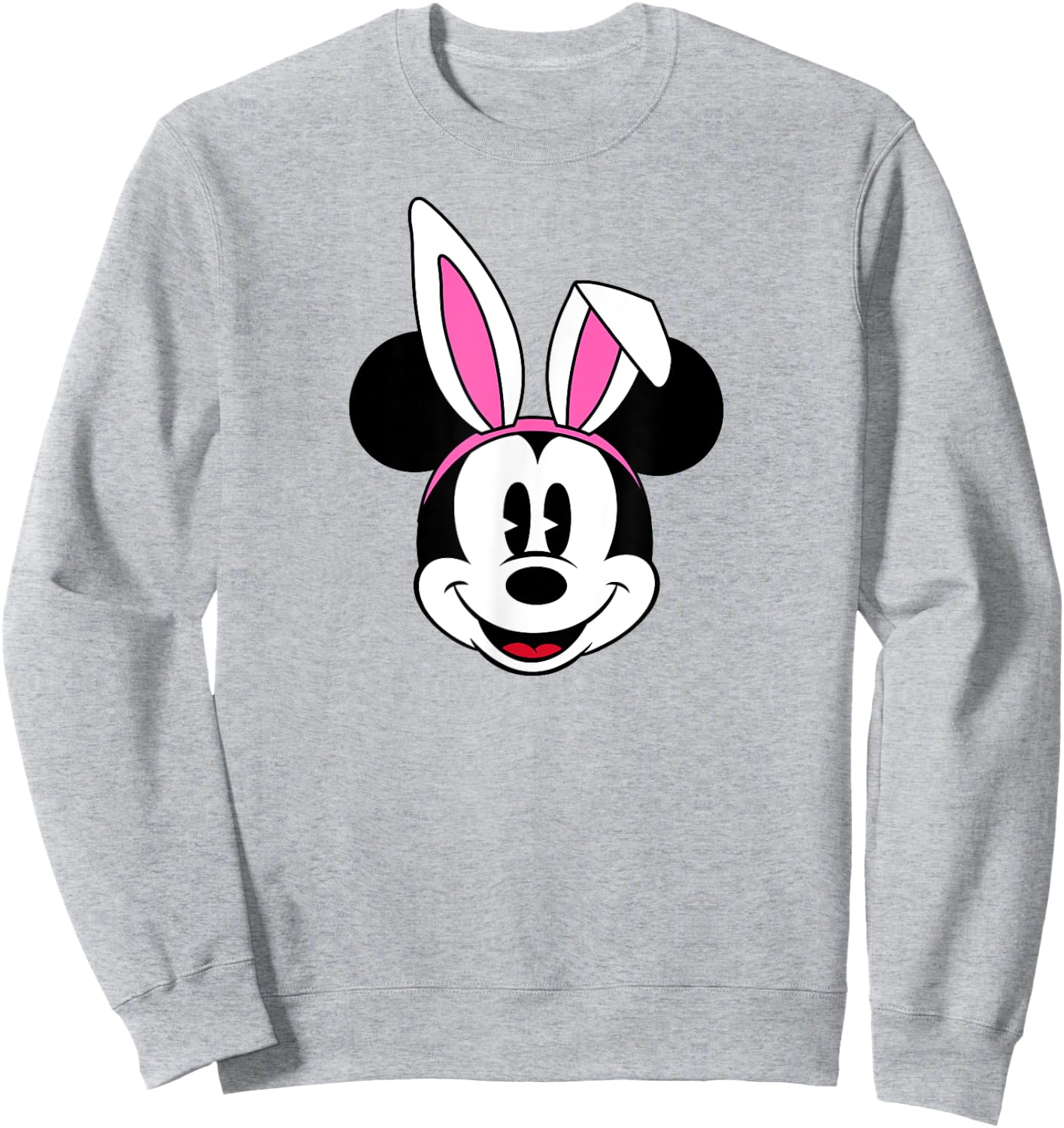 Amazon Essentials Disney Mickey Mouse Spring Easter Bunny Ears Sweatshirt - Sweatshirt | Ash