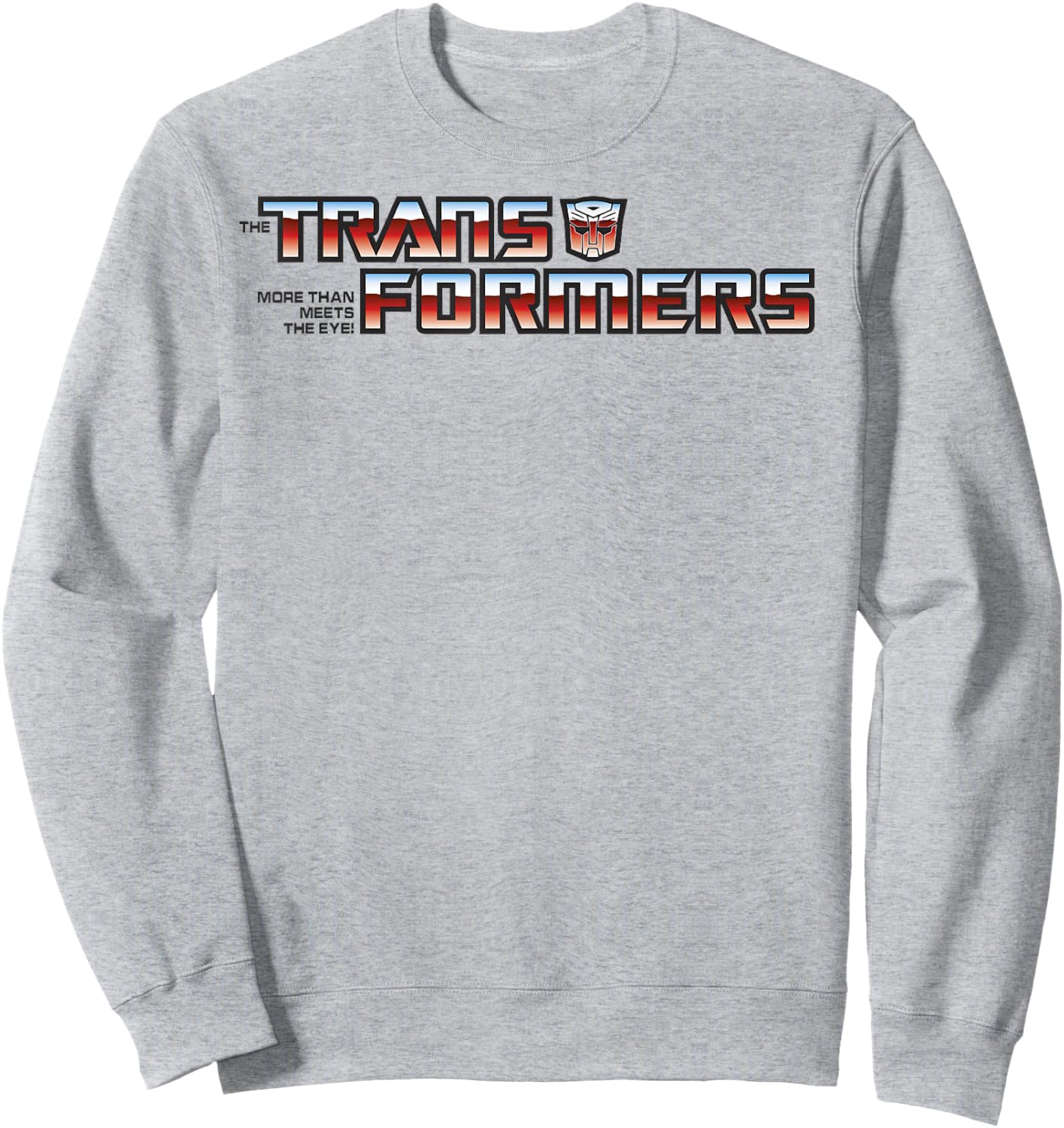 Transformers Red Gradient Classic Vintage Logo Sweatshirt - Sweatshirt | Ash