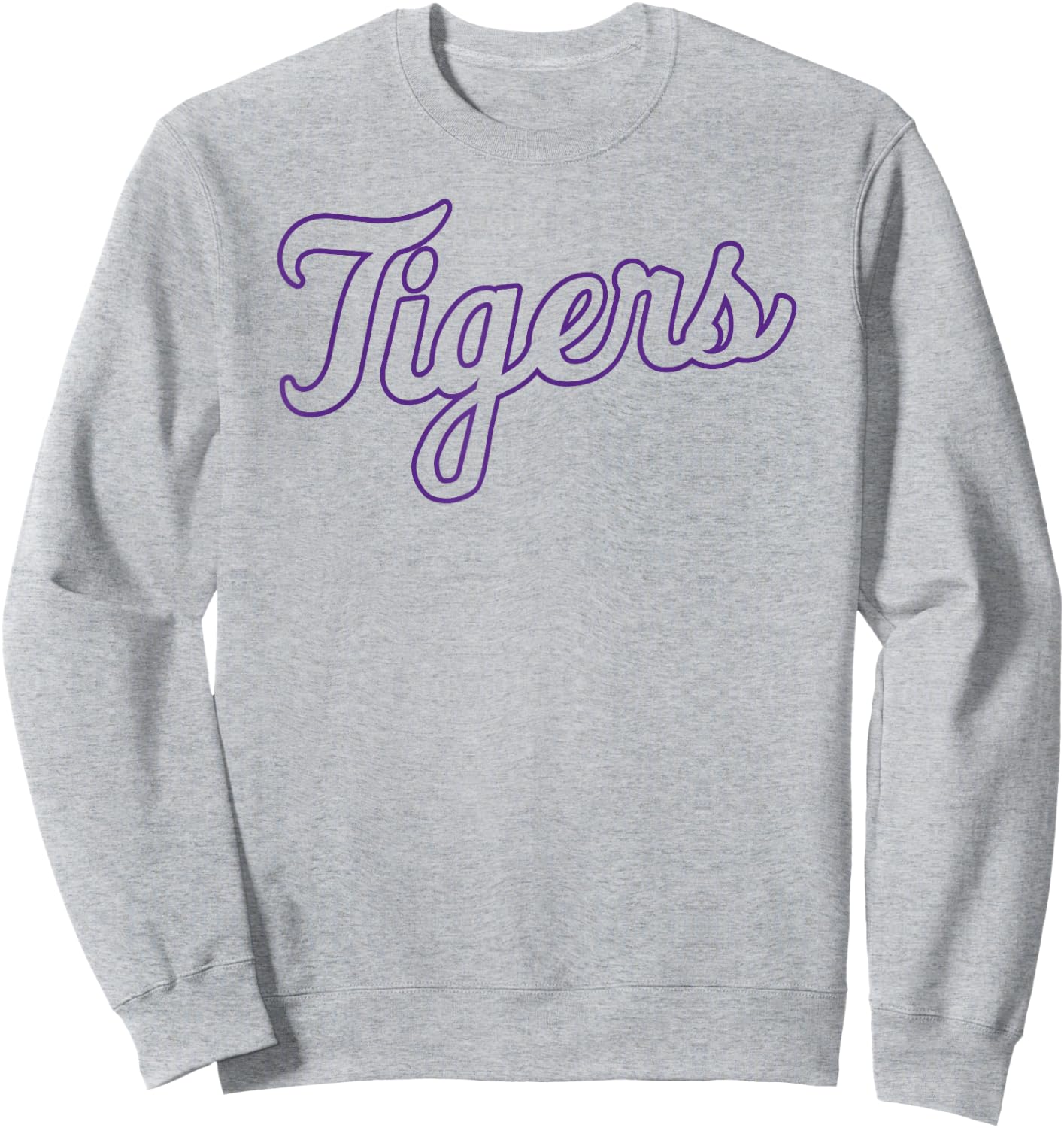 Clemson Tigers Cursive Mascot Orange Officially Licensed Sweatshirt - Sweatshirt | Ash