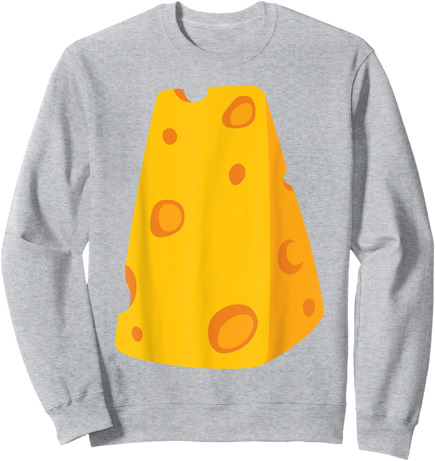 Men's Cheese Costume Cheese Costume Carnival Halloween Cheese , yellow Sweatshirt - Sweatshirt | Ash