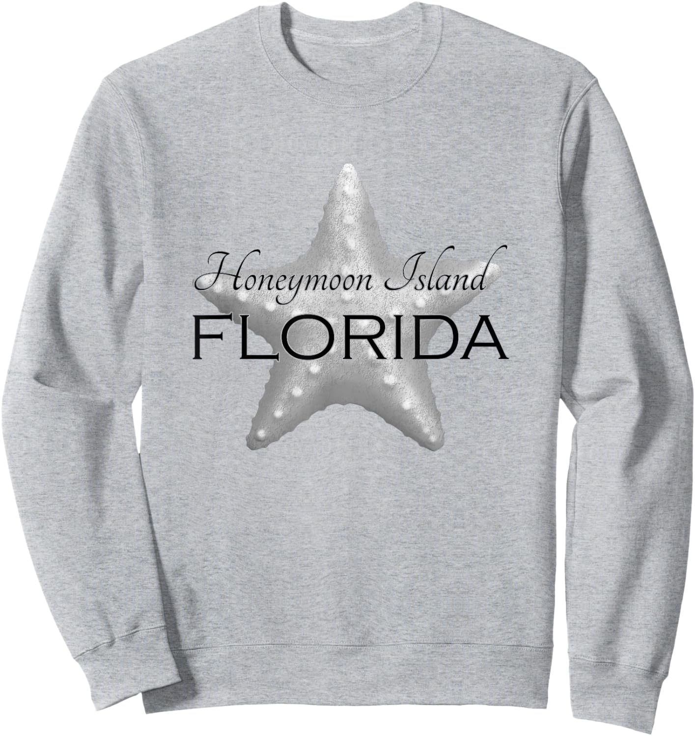 Honeymoon Island Florida Starfish Coastal Sweatshirt - Sweatshirt | Ash