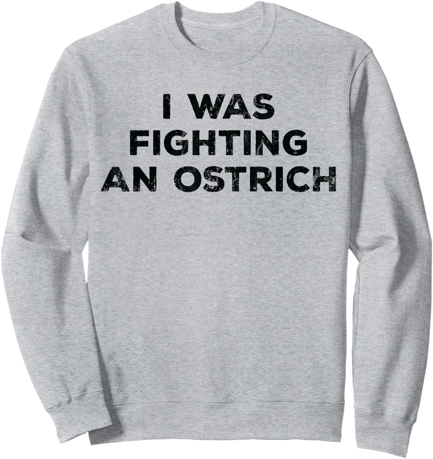 Injury Surgery - I Was Fighting An Ostrich Sweatshirt - Sweatshirt | Ash