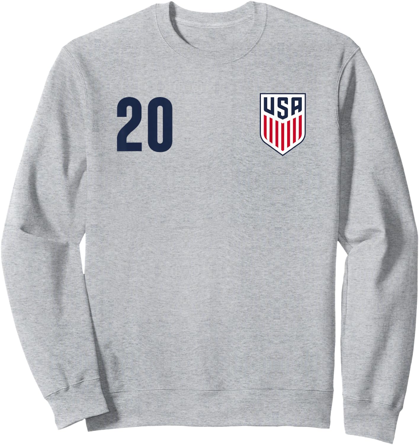 Officially Licensed US Soccer Folarin Balogun, Legacy #20 Sweatshirt - Sweatshirt | Ash