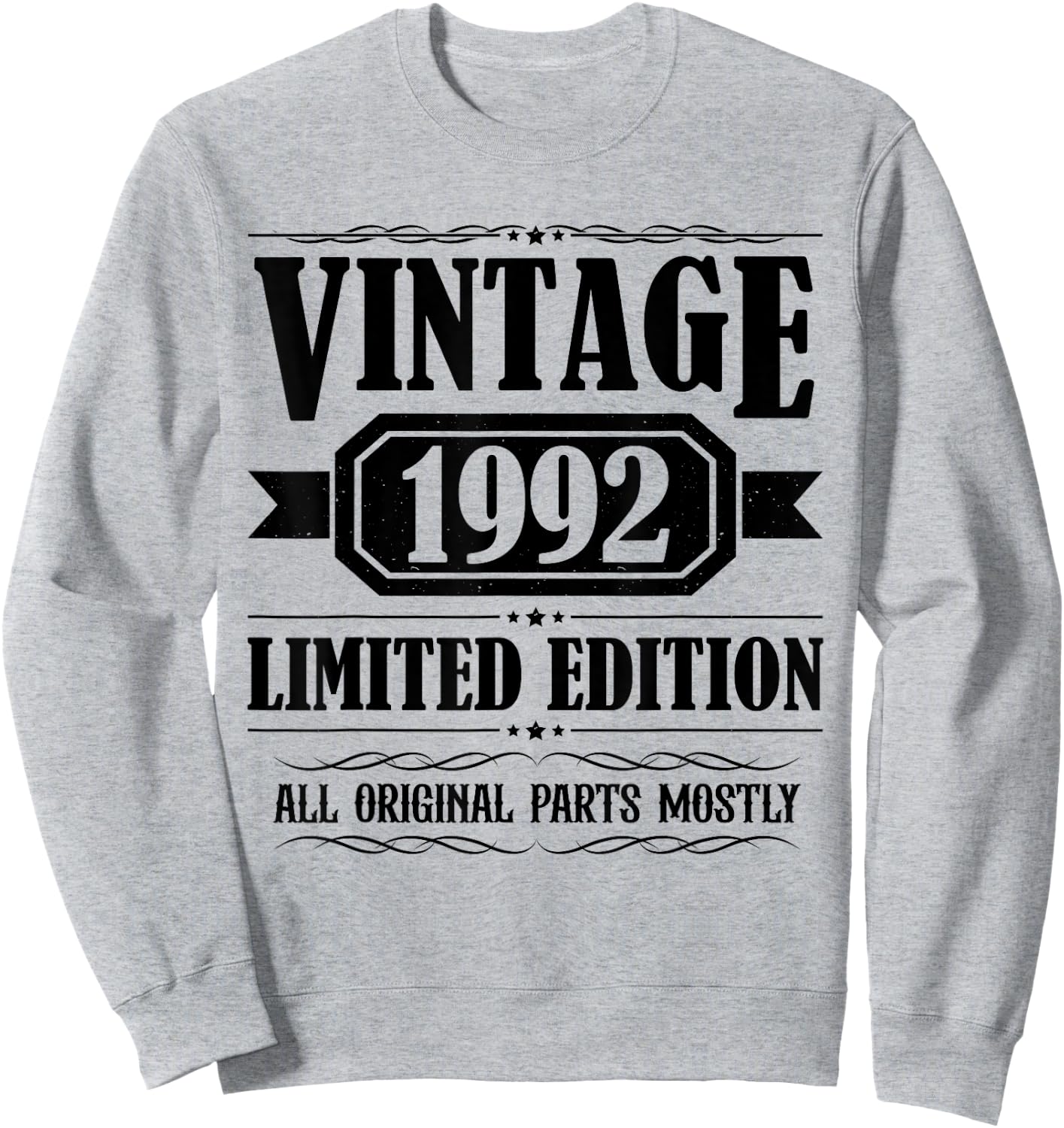 Vintage 1992 T Shirts Retro Funny 1992 Birthday Sweatshirt - Sweatshirt | Ash
