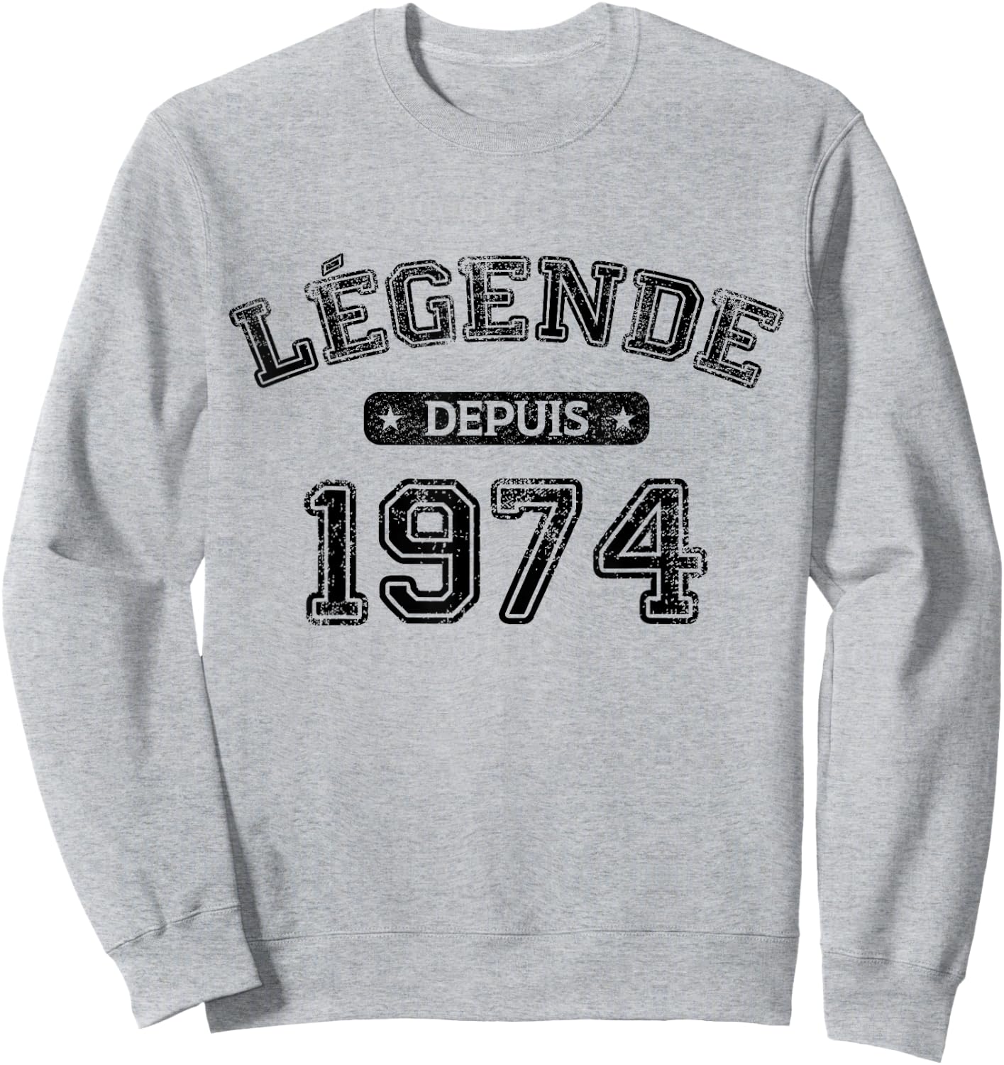 Birthday 50 Years Legend Since 1974 Birthday , grey, S Sweatshirt - Sweatshirt | Ash