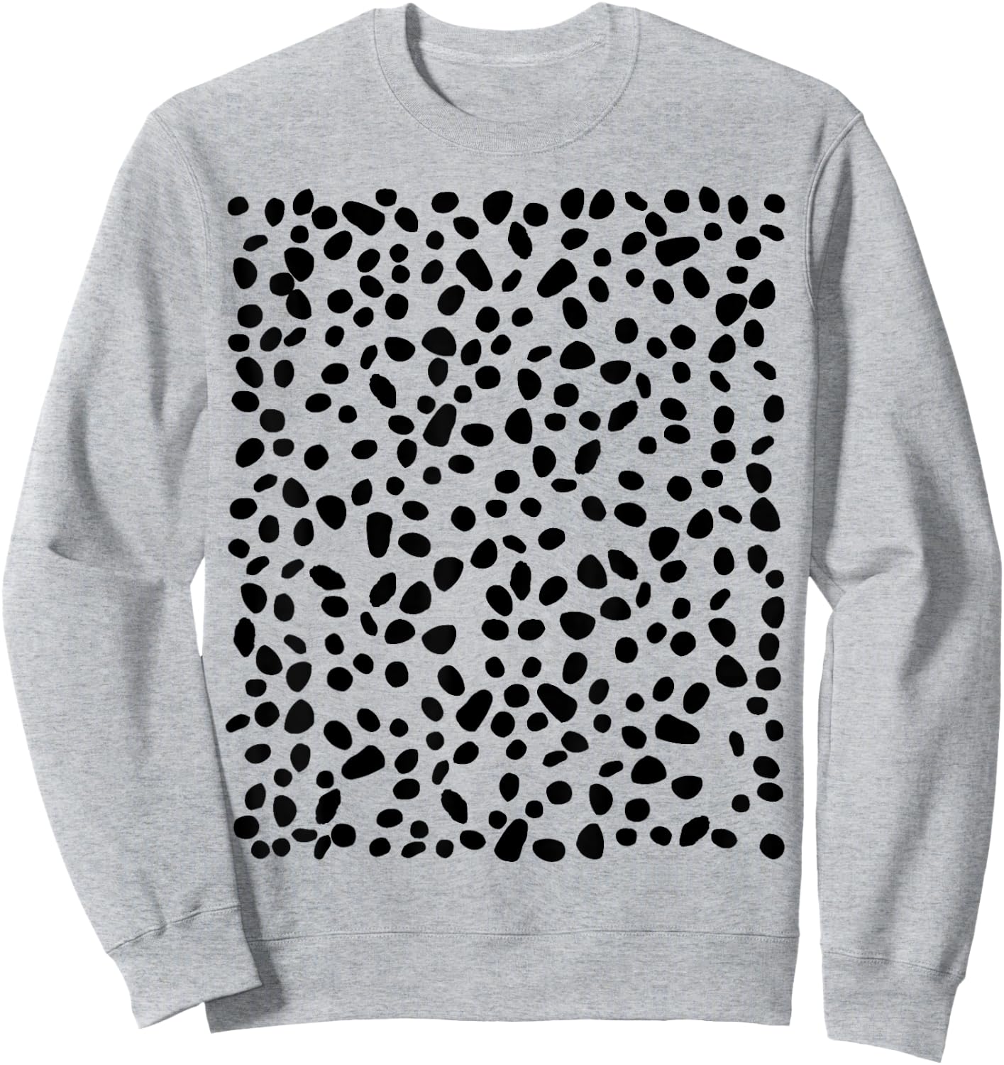 spotted white with black polka dots Dalmatian Sweatshirt - Sweatshirt | Ash