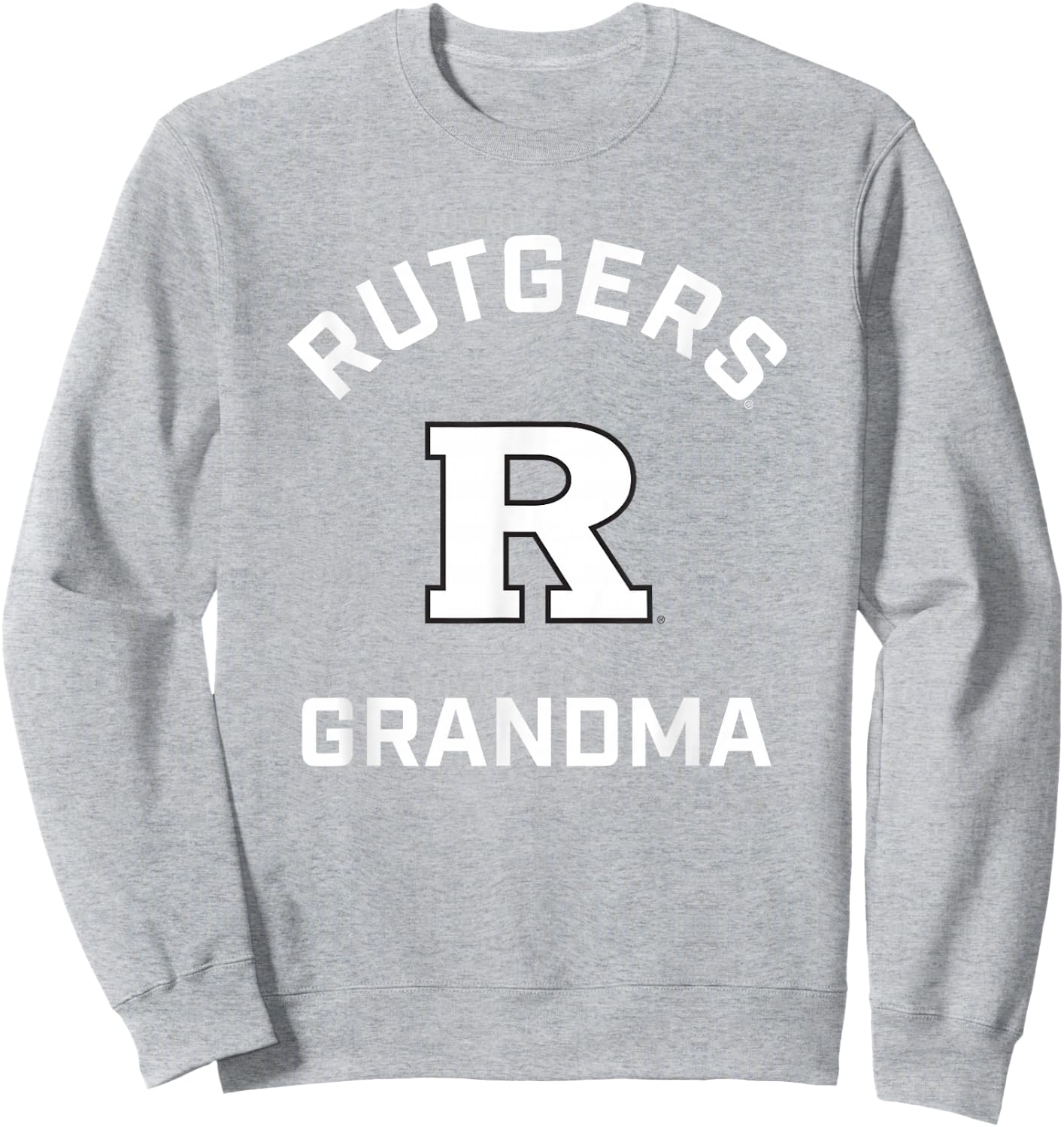 Rutgers University Scarlet Knights Arched Grandma Sweatshirt - Sweatshirt | Ash