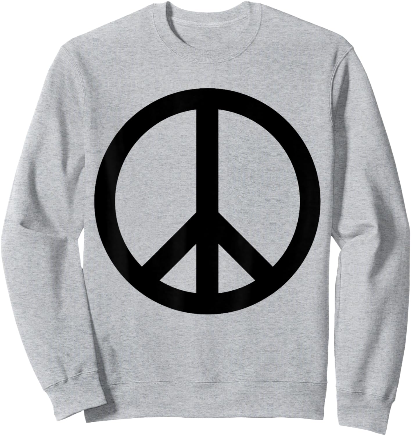 Black Peace Sign Sweatshirt - Sweatshirt | Ash