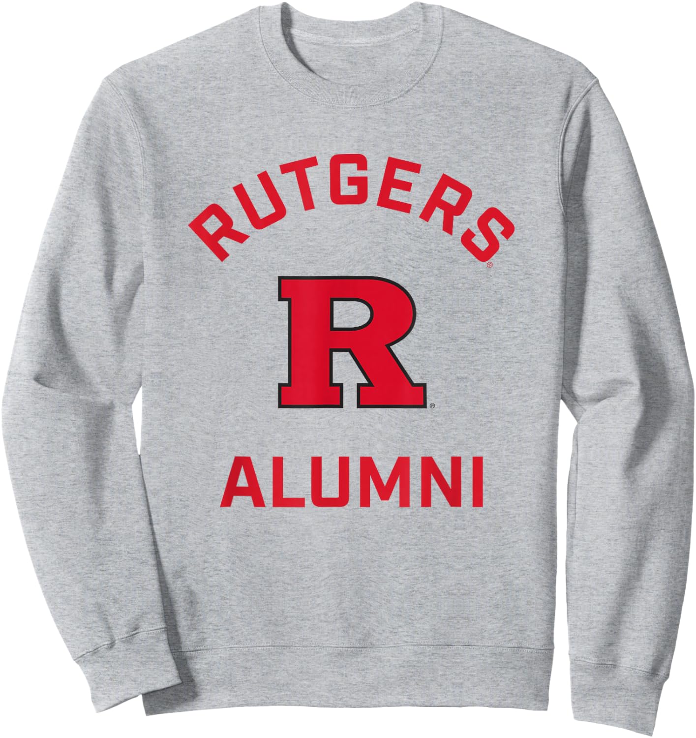 Rutgers University Scarlet Knights Arched Alumni Sweatshirt - Sweatshirt | Ash