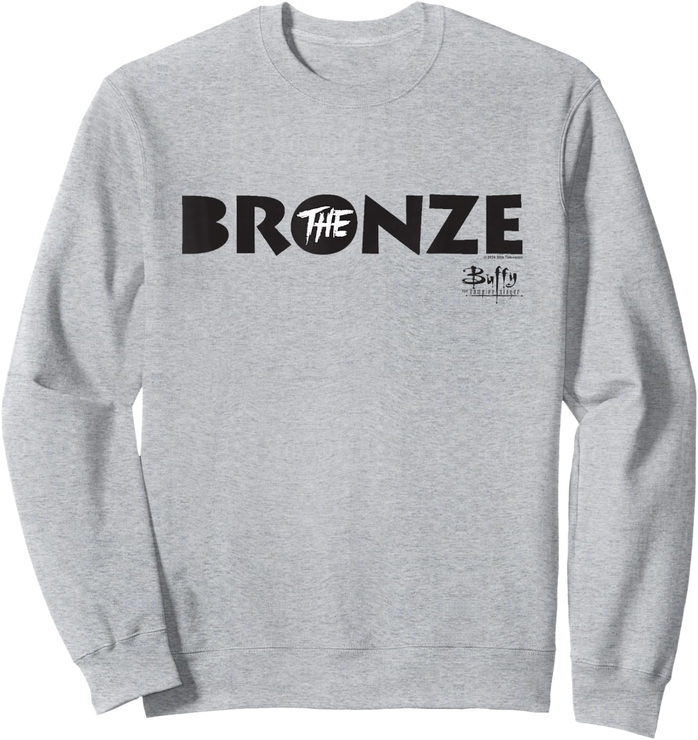 Buffy The Vampire Slayer The Bronze Vintage Bar Sign , grey, S Sweatshirt - Sweatshirt | Ash