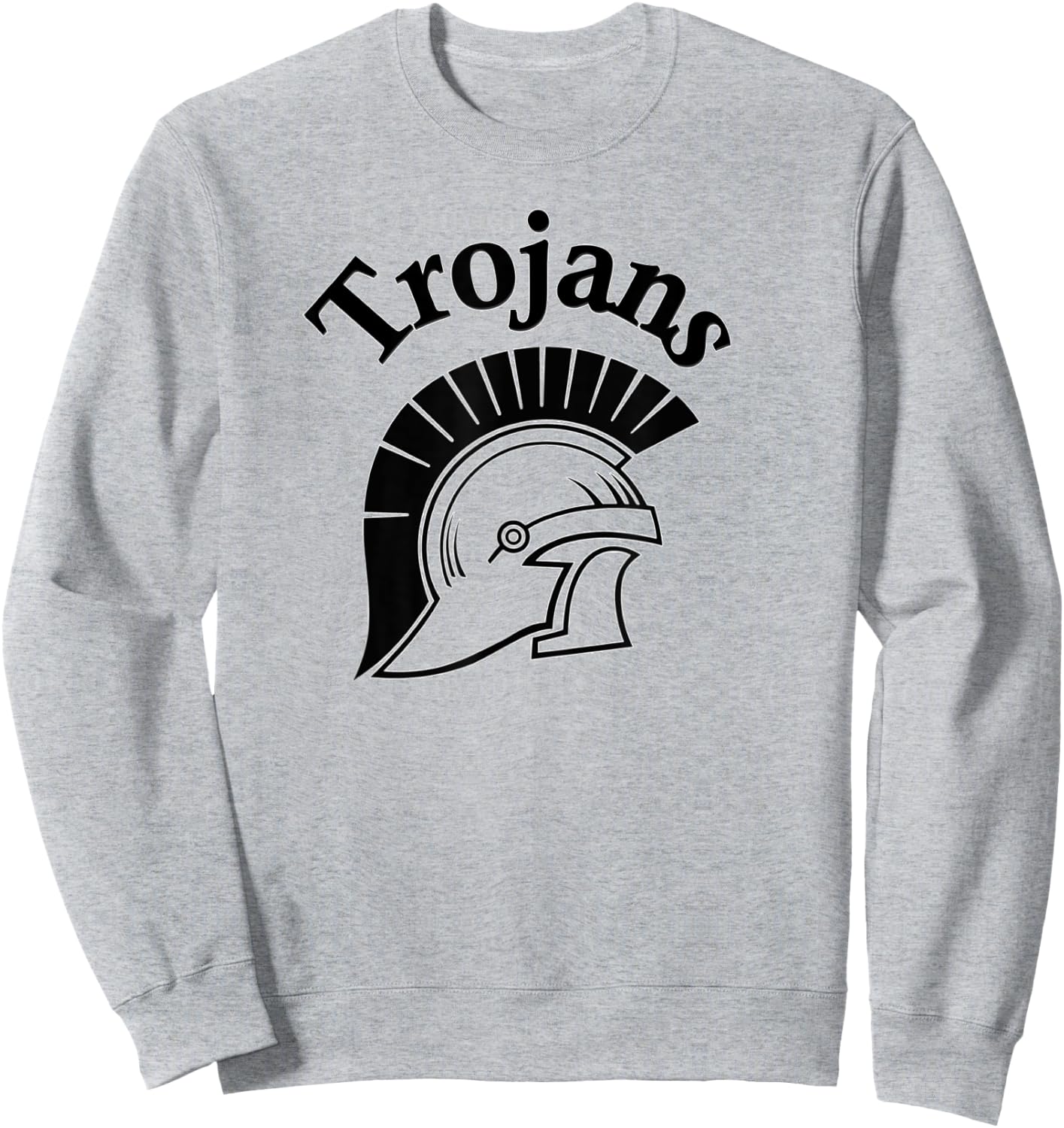 Trojans team - Black Logo Sweatshirt - Sweatshirt | Ash