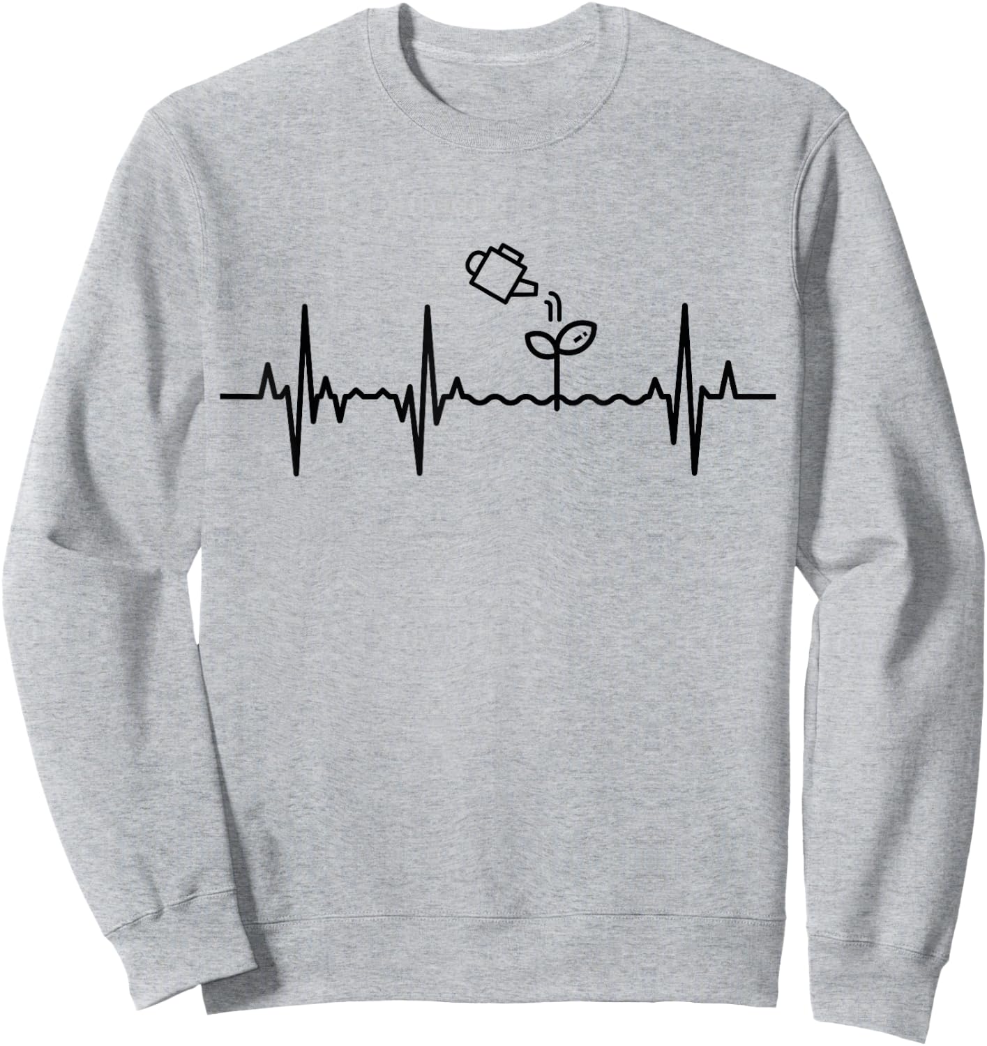 Ligne cardiaque de jardinage Fréquence cardiaque Sweatshirt - Sweatshirt | Ash