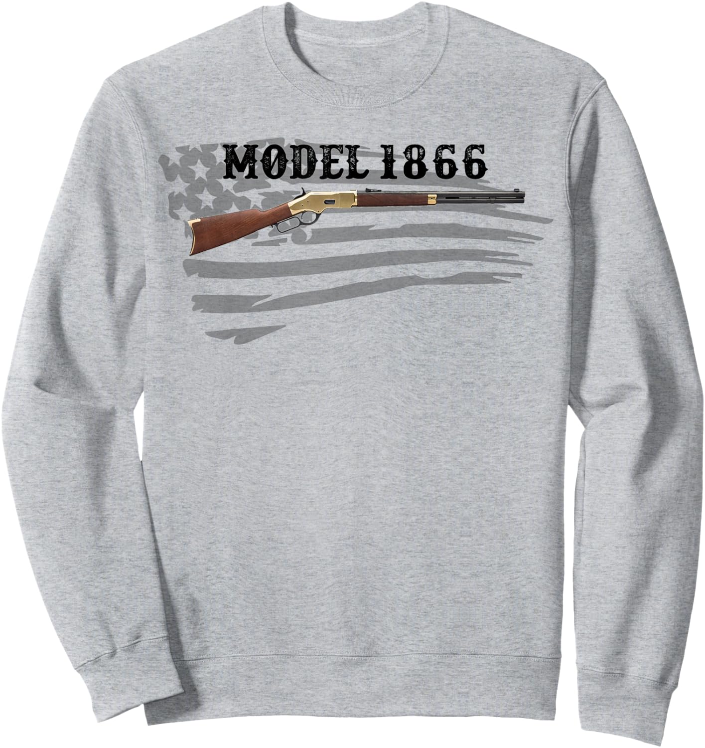 Model 1866 Lever Action Rifle Sweatshirt - Sweatshirt | Ash