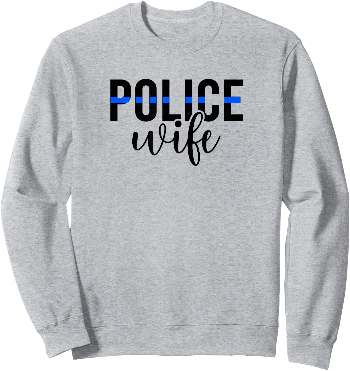 Boho Police Wife Of A Police Officer Wife Cop Wife Sweatshirt - Sweatshirt | Ash
