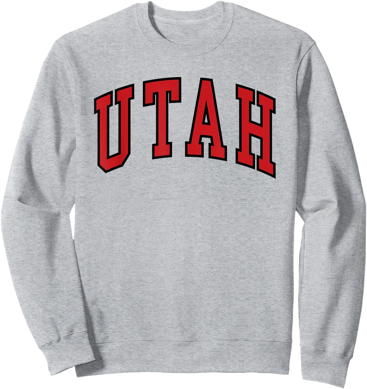 Vintage Utah Men Utah Women Retro UT Red Gray Black Gift Sweatshirt - Sweatshirt | Ash