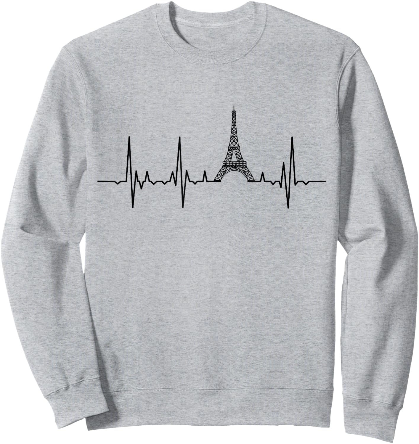Eiffelturm Herzschlag Paris Herzklopfen Frankreich Sweatshirt - Sweatshirt | Ash
