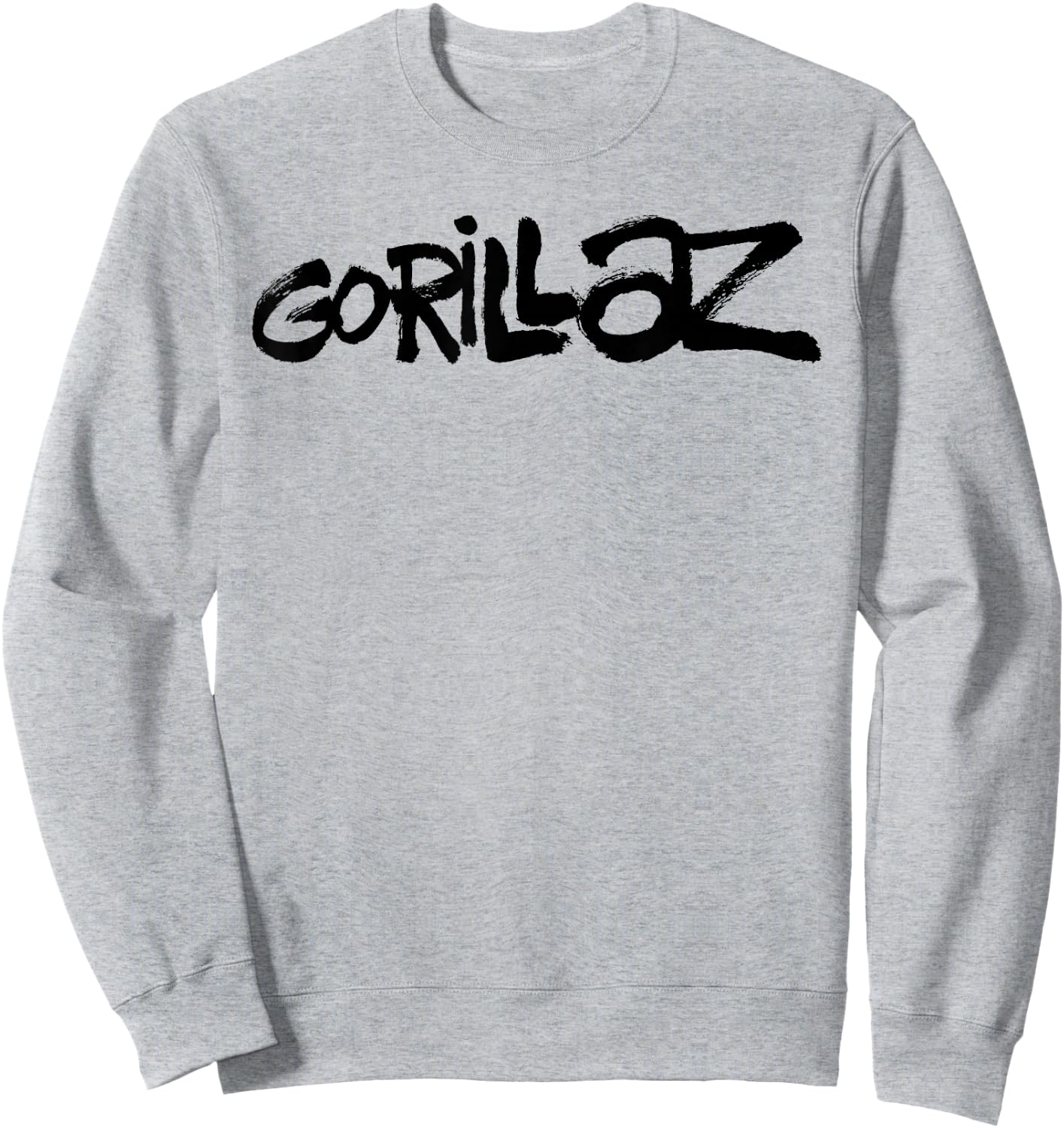 Gorillaz Black Paint Brush Logo Sweatshirt - Sweatshirt | Ash