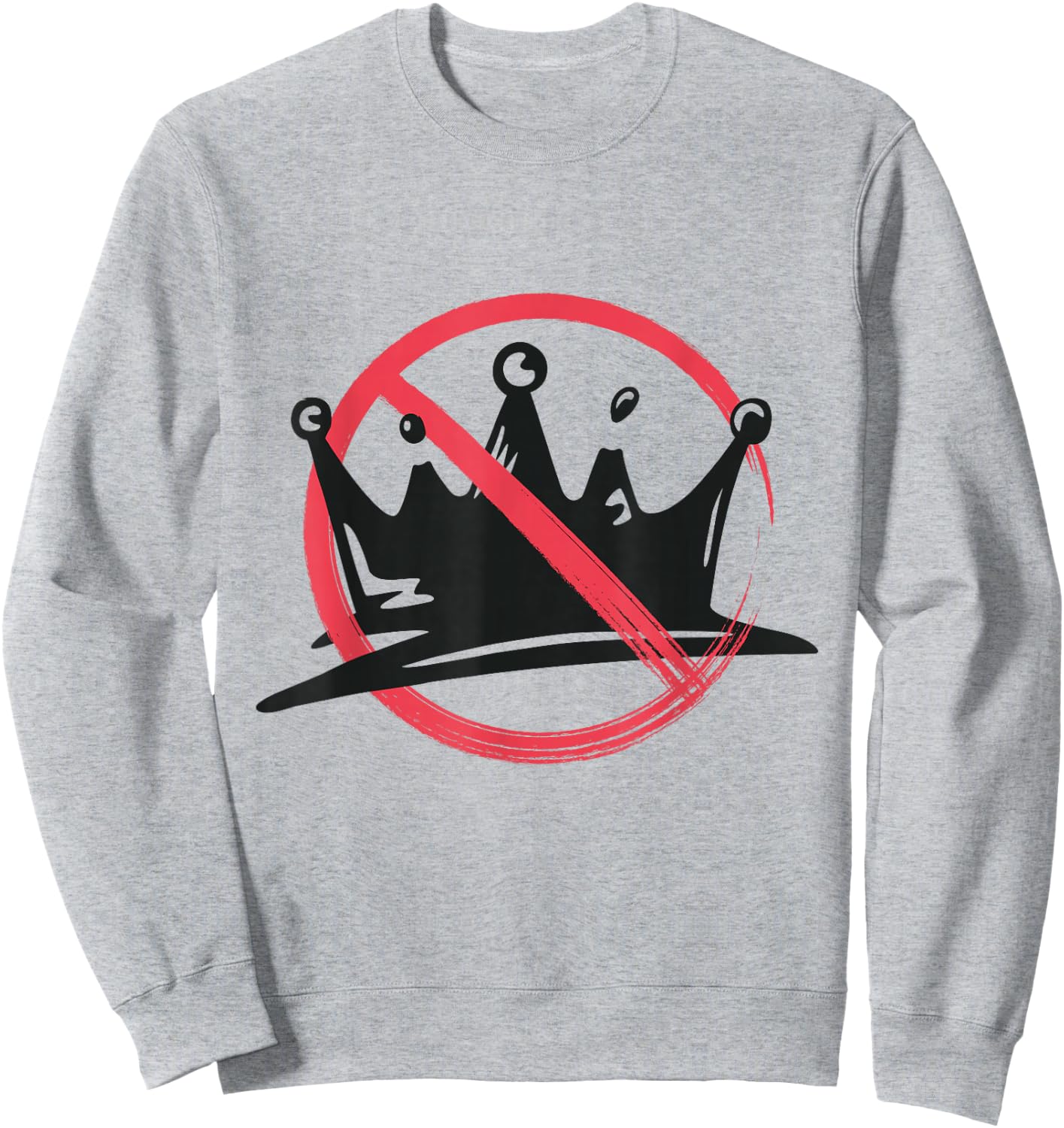 No Kings Two Sided Front Back Nope Vintage Sweatshirt - Sweatshirt | Ash
